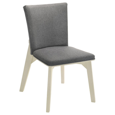  Coaster Furniture Biloxi 108682 Upholstered Dining Side Chair - Grey IMAGE 1