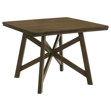  Coaster Furniture Canfield 109178 47-inch Square Counter Height Dining Table - Brown IMAGE 1