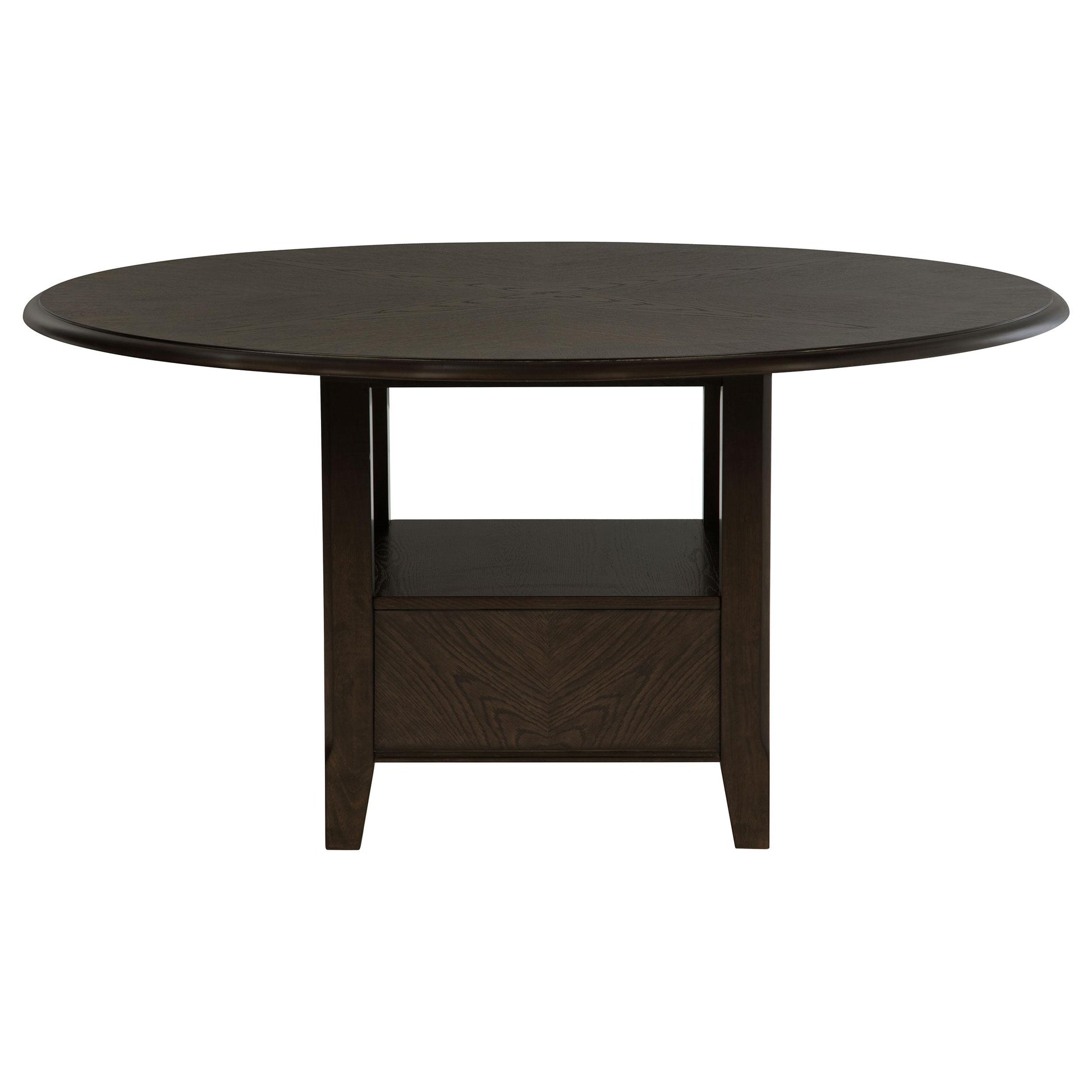  Coaster Furniture Twyla 115100 60-inch Round Dining Table with Drawer - Dark Cocoa IMAGE 4