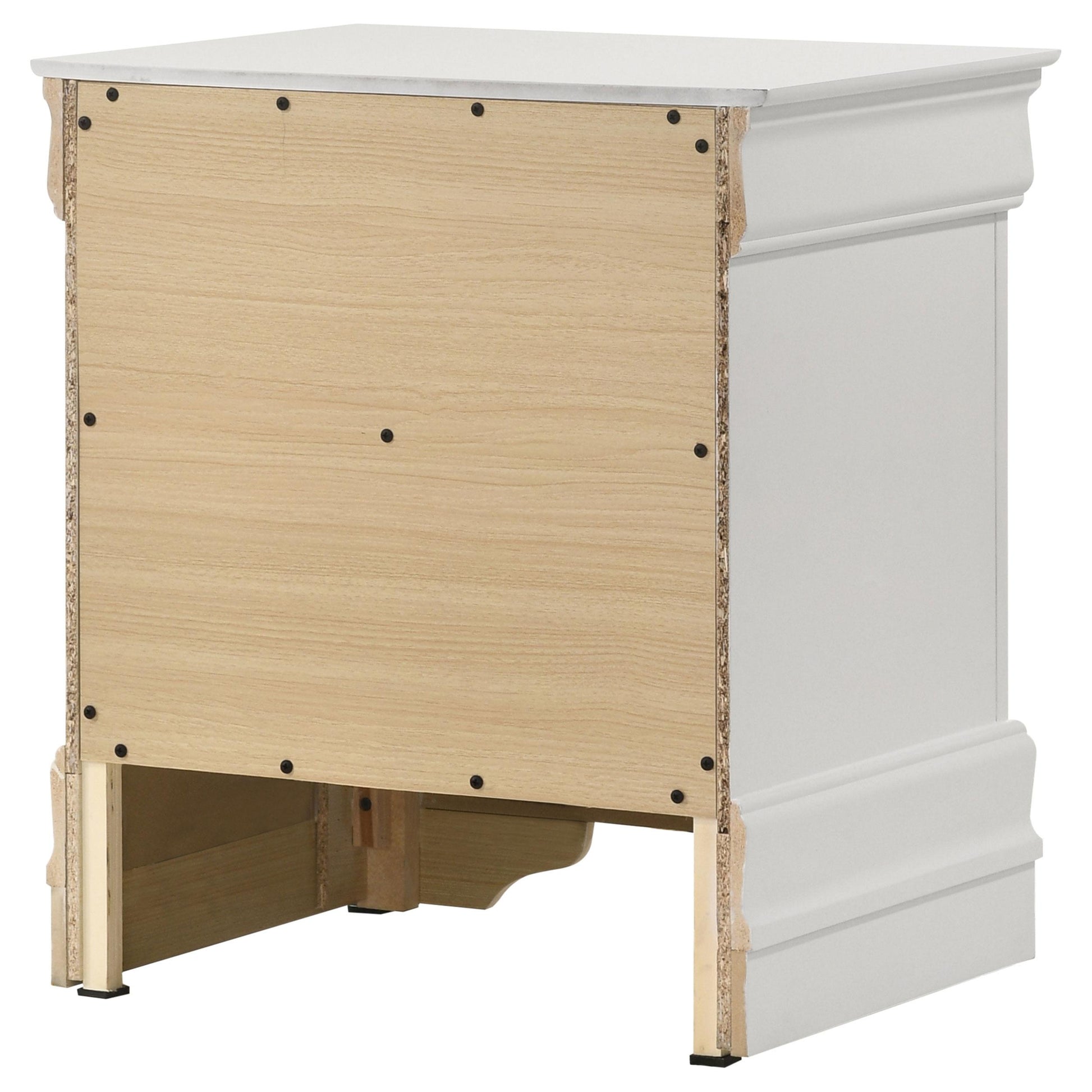  Coaster Furniture Louis Philippe 202442 2-Drawer Nightstand Bedside Table - White IMAGE 8