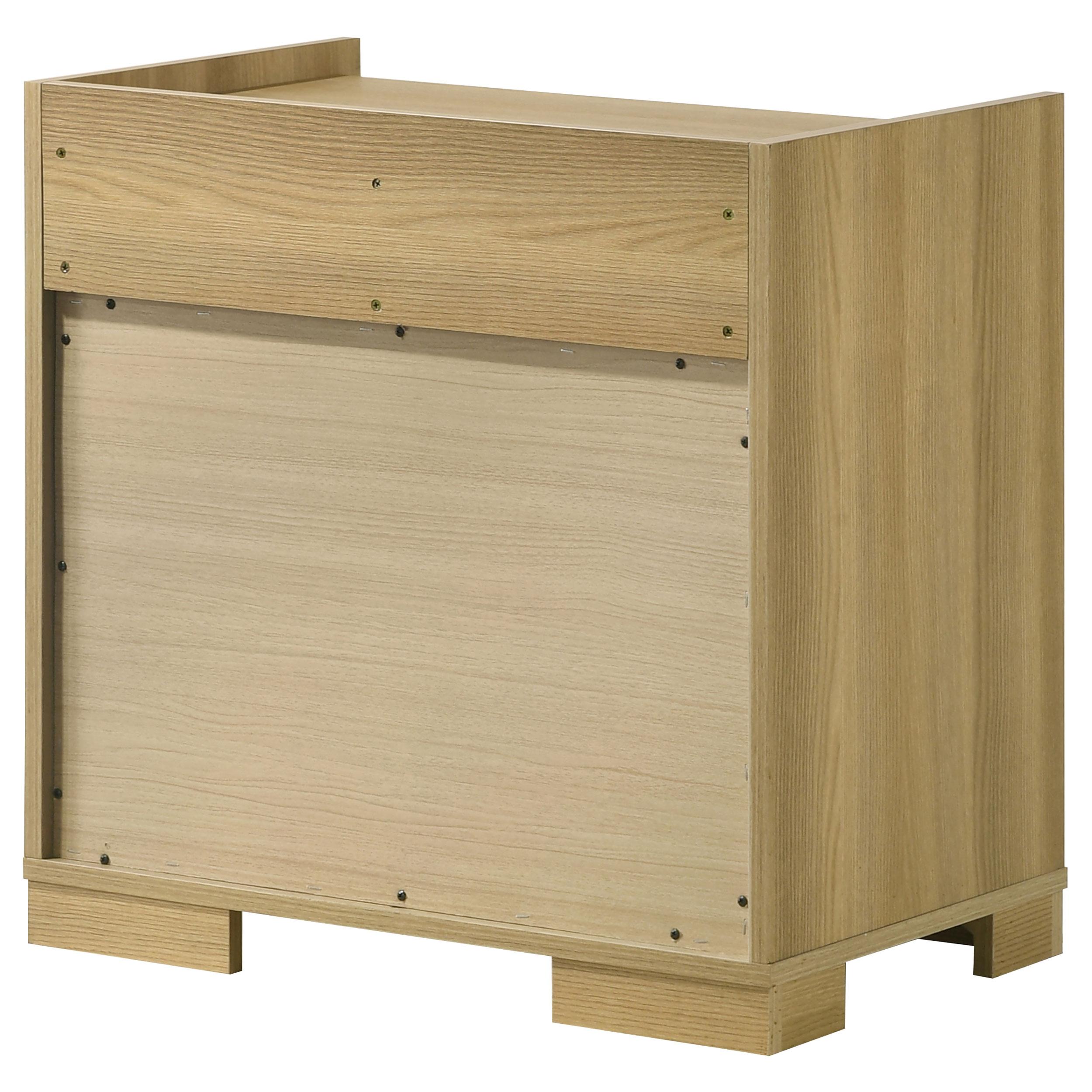  Coaster Furniture Hyland 215652 2-Drawer Nightstand Bedside Table - Natural IMAGE 8
