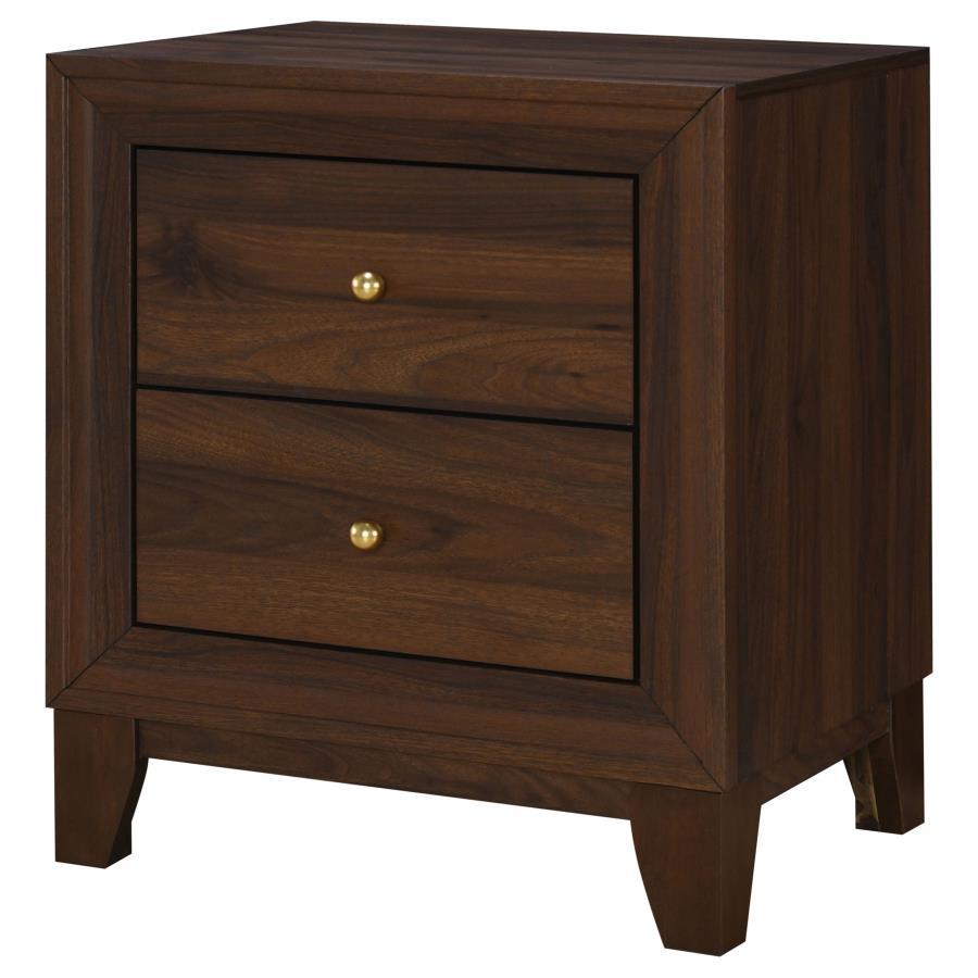  Coaster Furniture Welsley 223442 2-Drawer Nightstand Bedside Table - Walnut IMAGE 4