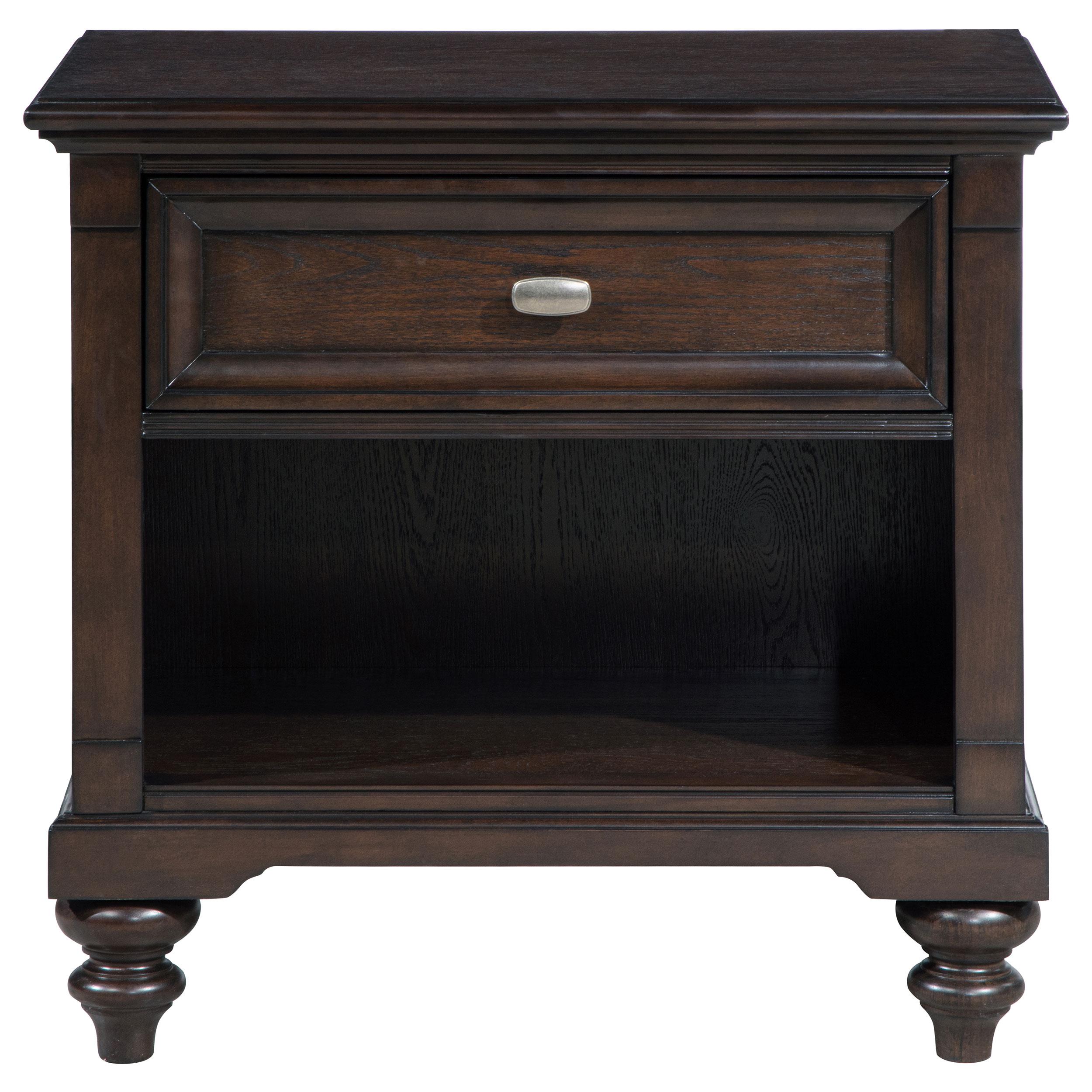  Coaster Furniture Andover 223632 1-Drawer Nightstand Bedside Table - Dark Oak IMAGE 3