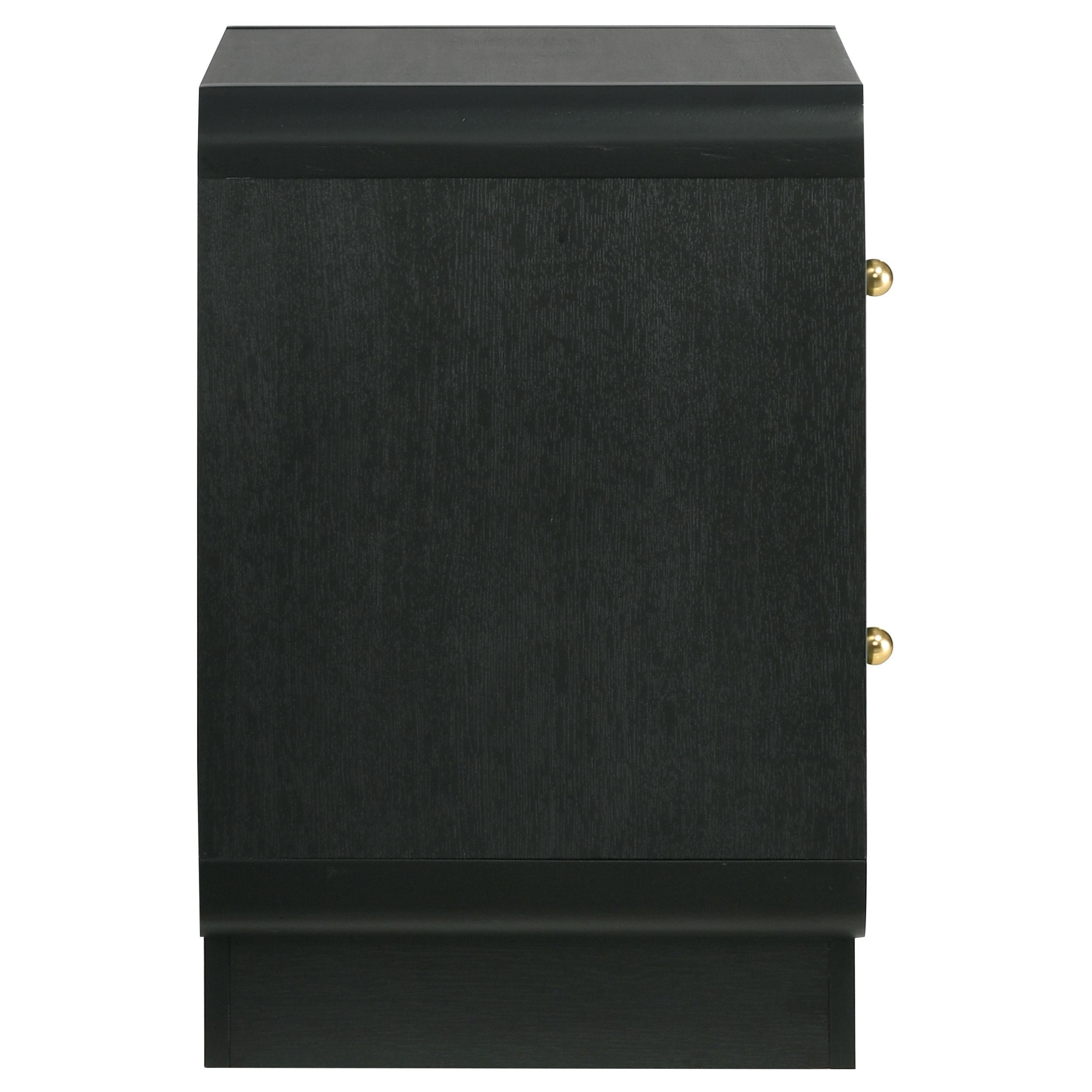  Coaster Furniture Cavelle 223662 2-Drawer Nightstand Bedside Table - Black IMAGE 9