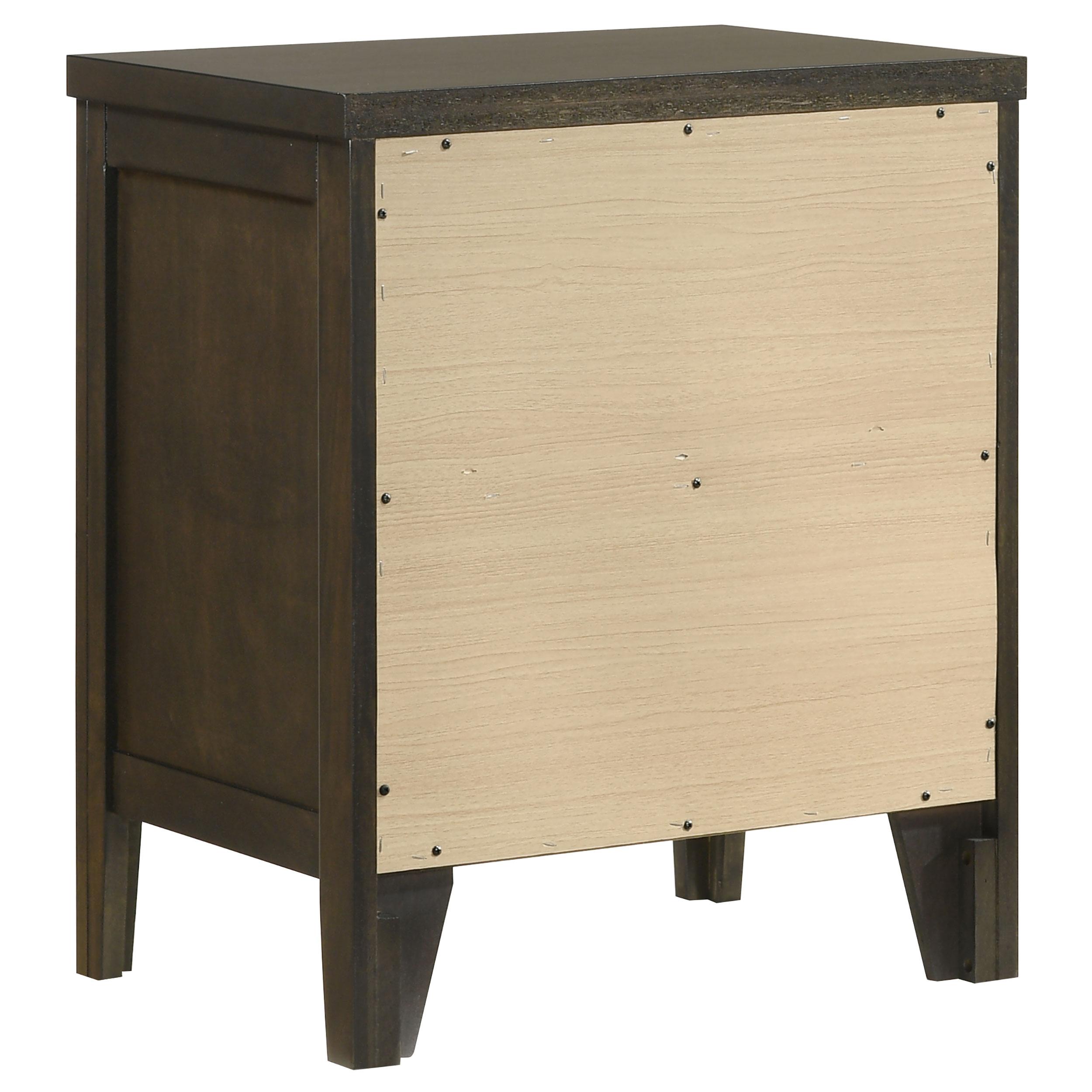  Coaster Furniture Wilkes 224422 2-Drawer Nightstand Bedside Table - Dark Cocoa IMAGE 6