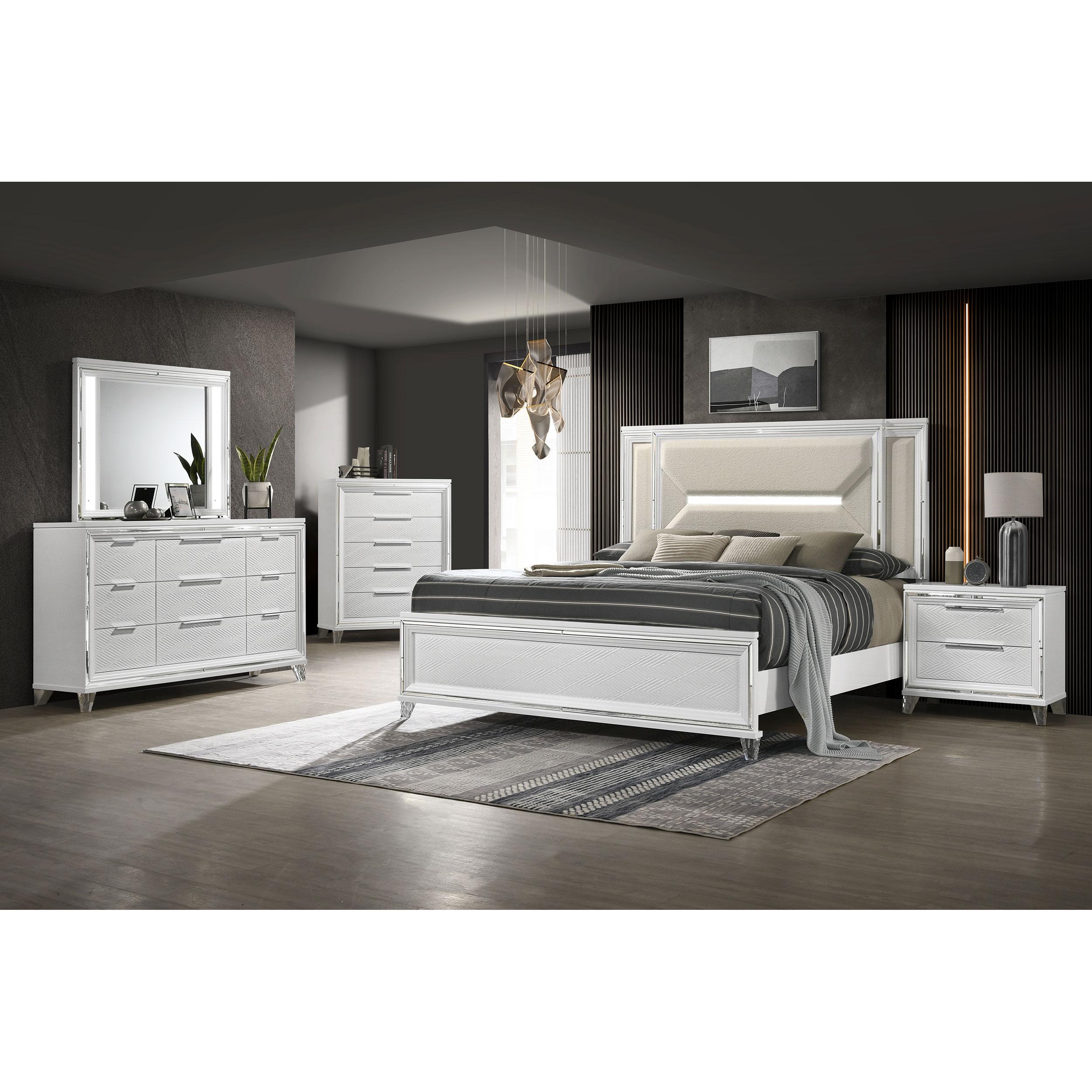  Coaster Furniture Marmore 224963 9-Drawer Dresser Cabinet - White IMAGE 10