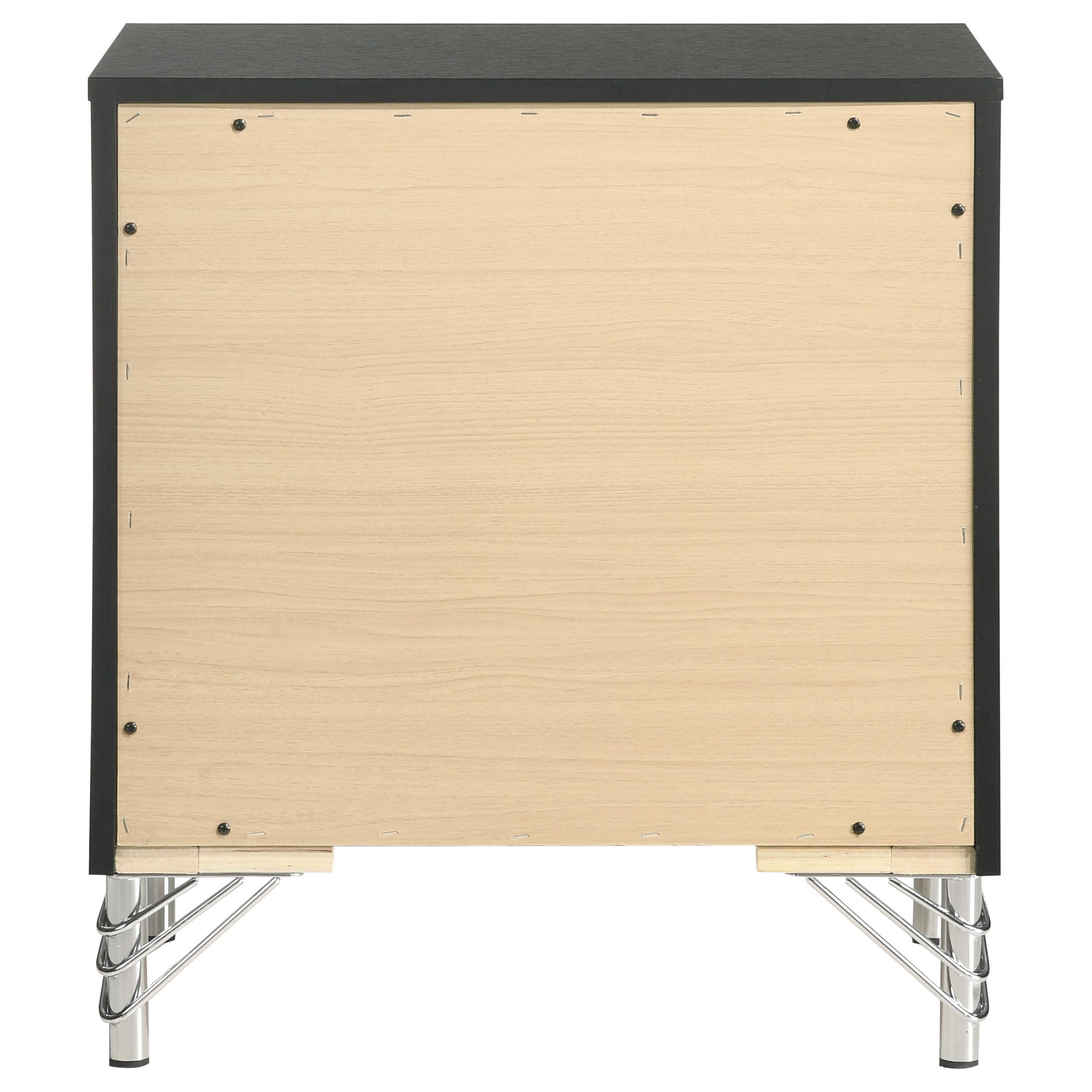  Coaster Furniture Lucia 224992 2-Drawer Nightstand Bedside Table - Black IMAGE 7