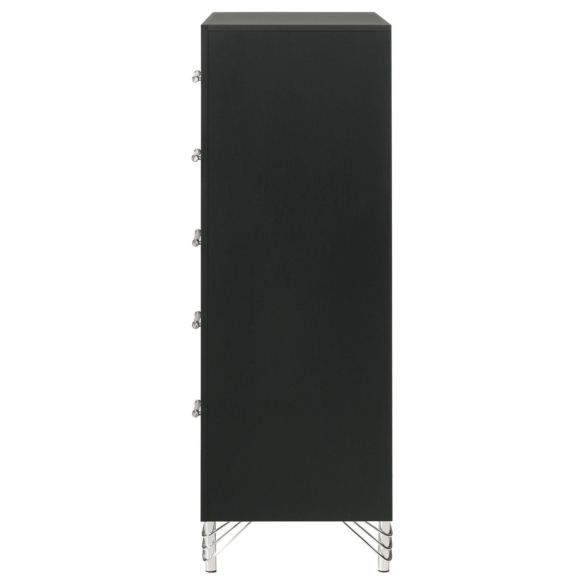  Coaster Furniture Lucia 224995 5-Drawer Bedroom Chest of Drawers - Black IMAGE 5