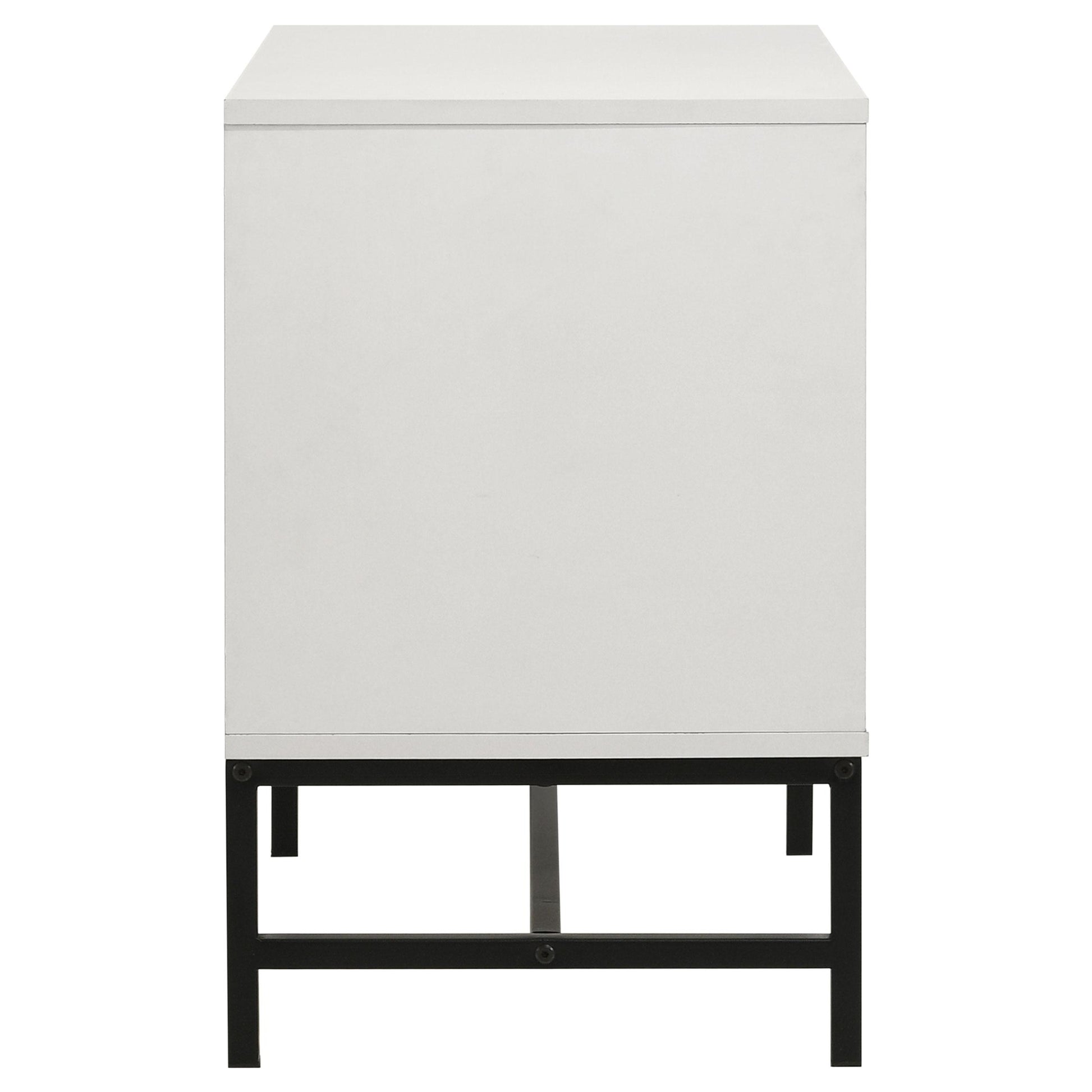  Coaster Furniture Sonora 224862 2-Drawer Nightstand Bedside Table - White IMAGE 5