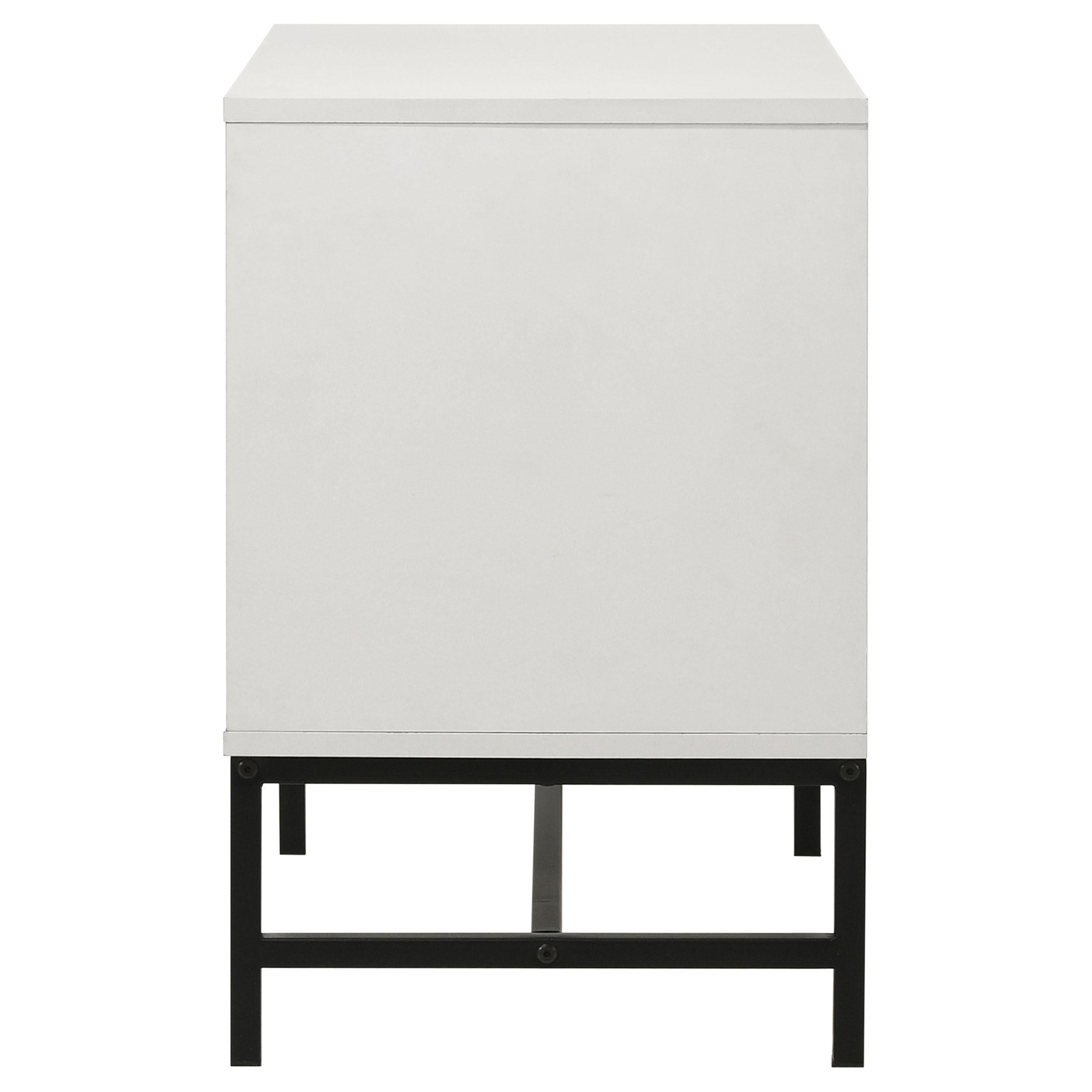  Coaster Furniture Sonora 224862 2-Drawer Nightstand Bedside Table - White IMAGE 9