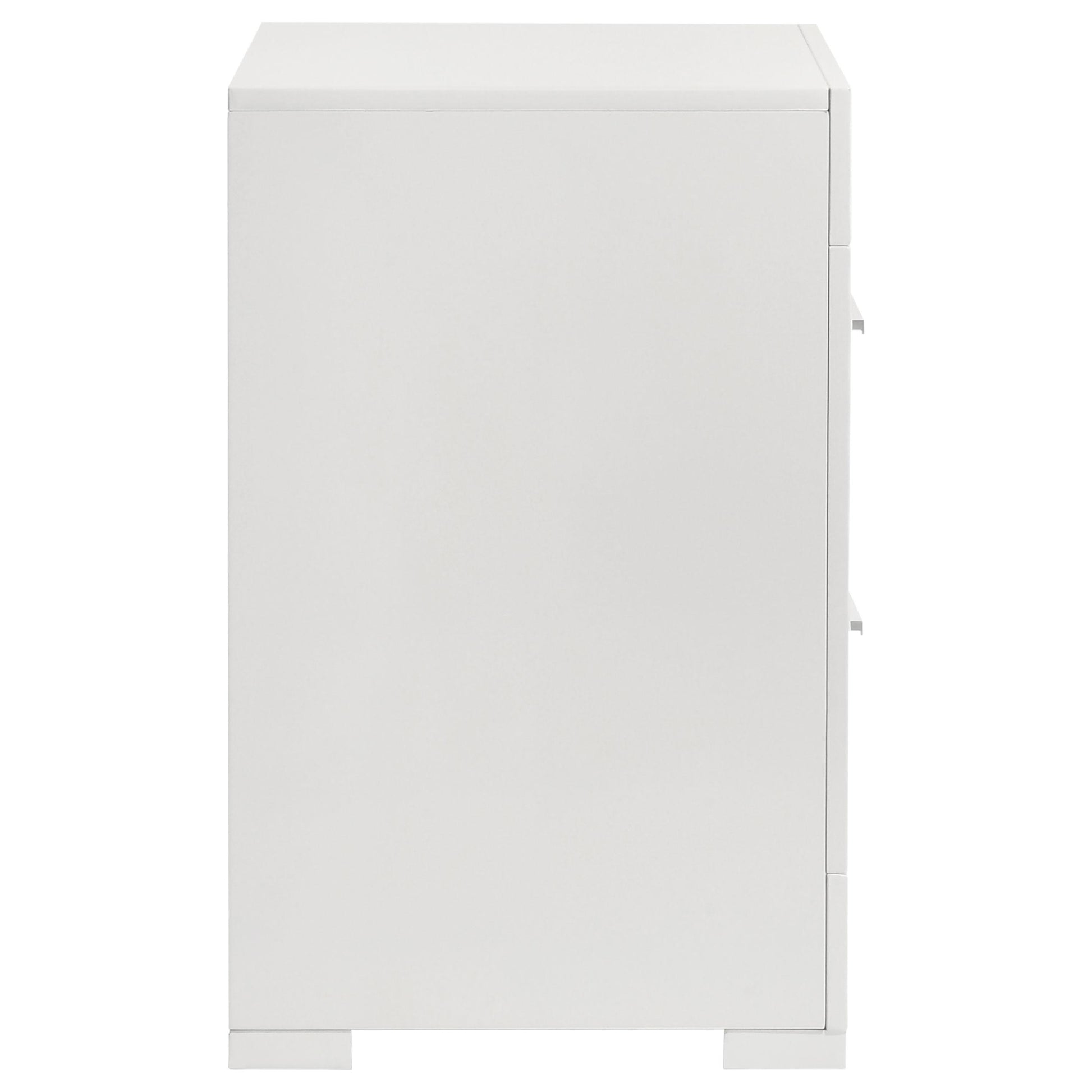  Coaster Furniture Ives 224942 2-Drawer Nightstand Bedside Table - White High Gloss IMAGE 9