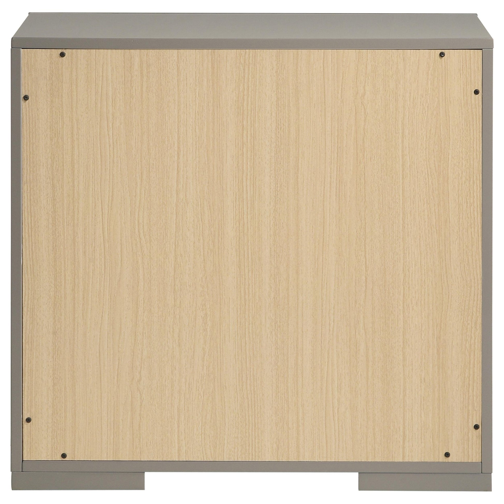  Coaster Furniture Ives 224972 2-Drawer Nightstand Bedside Table - Grey High Gloss IMAGE 7