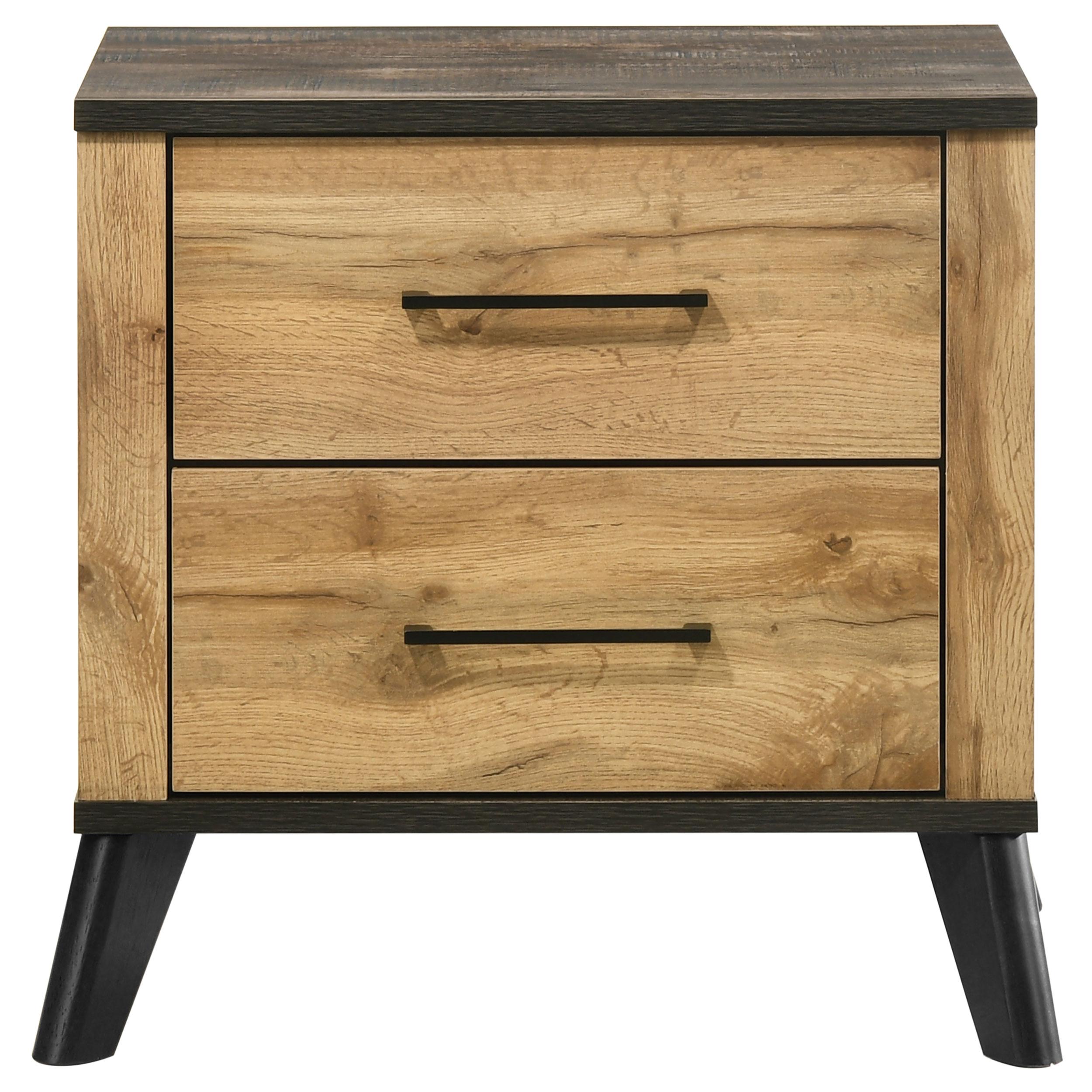  Coaster Furniture Kaywood 225002 2-Drawer Nightstand Bedside Table - Natural Pine IMAGE 3