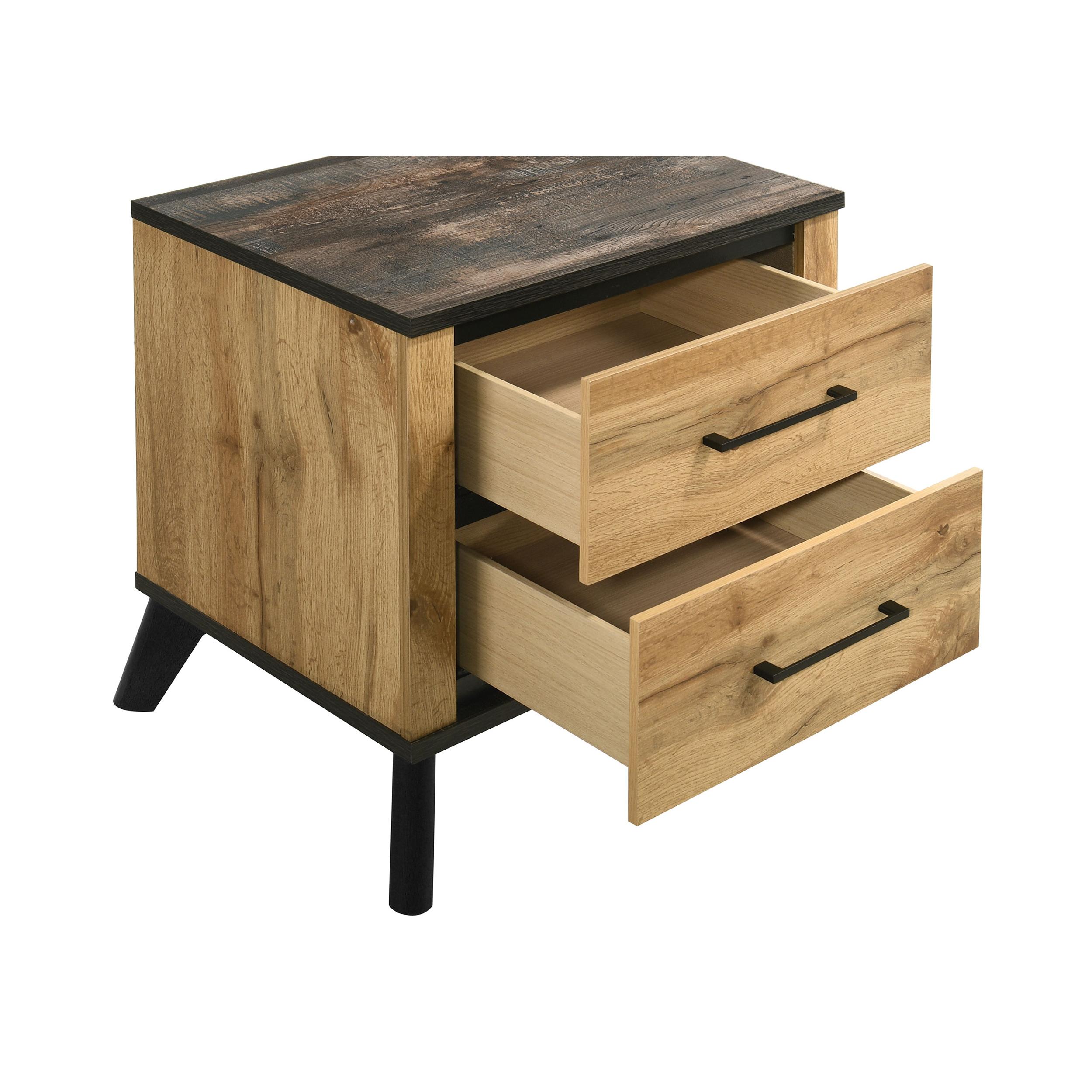  Coaster Furniture Kaywood 225002 2-Drawer Nightstand Bedside Table - Natural Pine IMAGE 7
