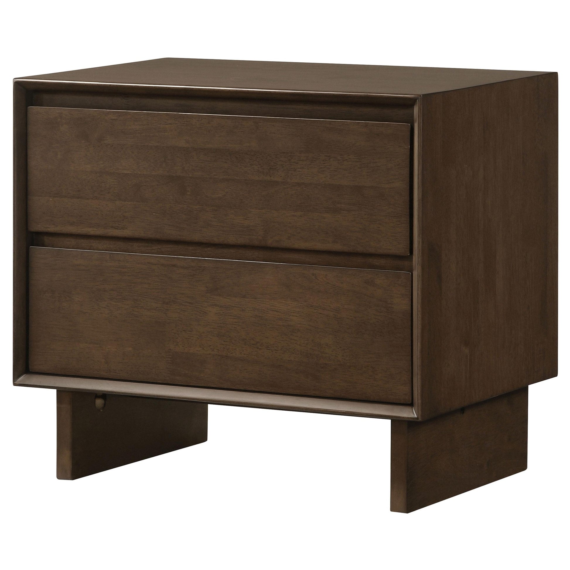 Coaster Furniture Glenwood 225012 2-Drawer Nightstand Bedside Table - Warm Brown IMAGE 4
