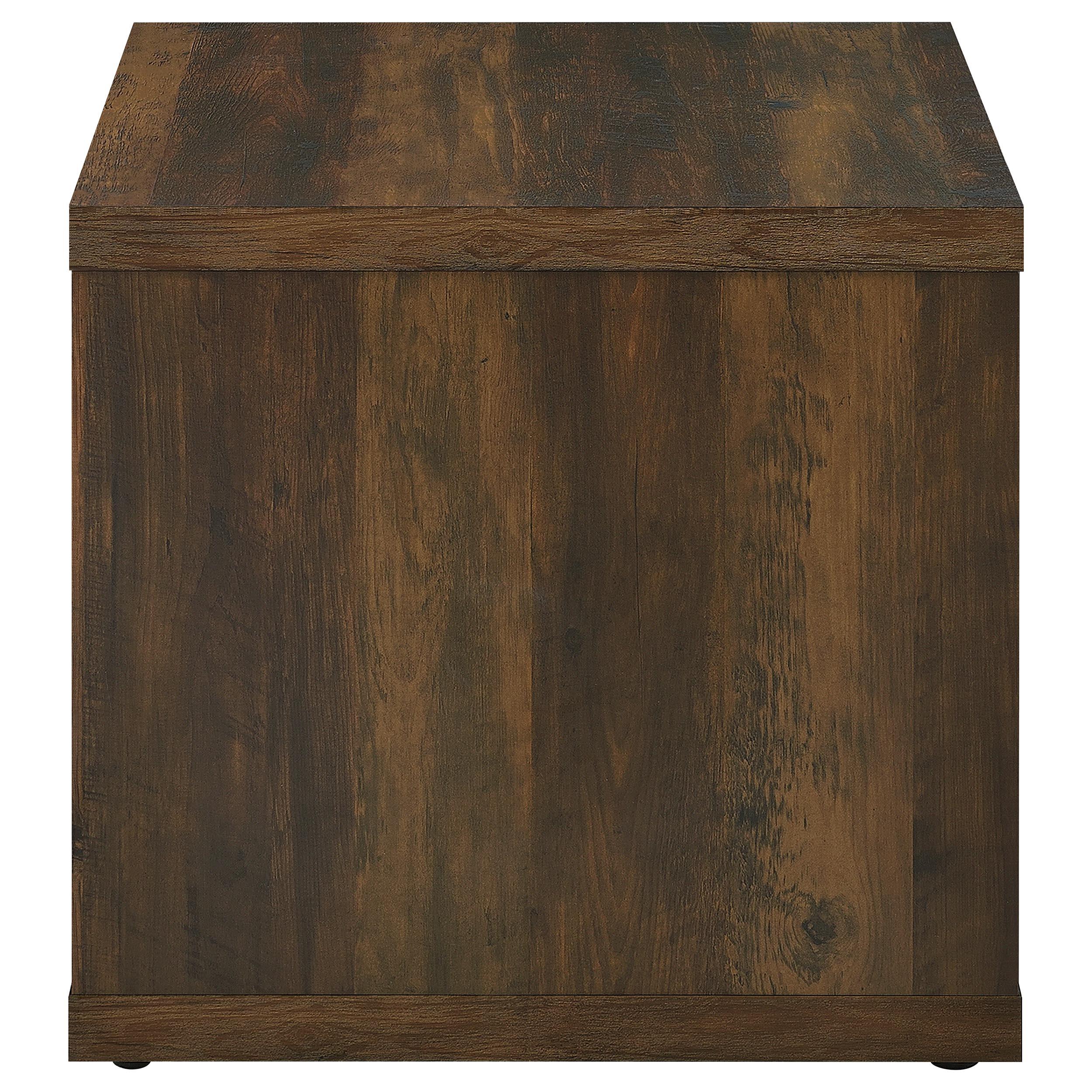  Coaster Furniture Frisco 710507 Square Engineered Wood Side End Table - Dark Pine IMAGE 5