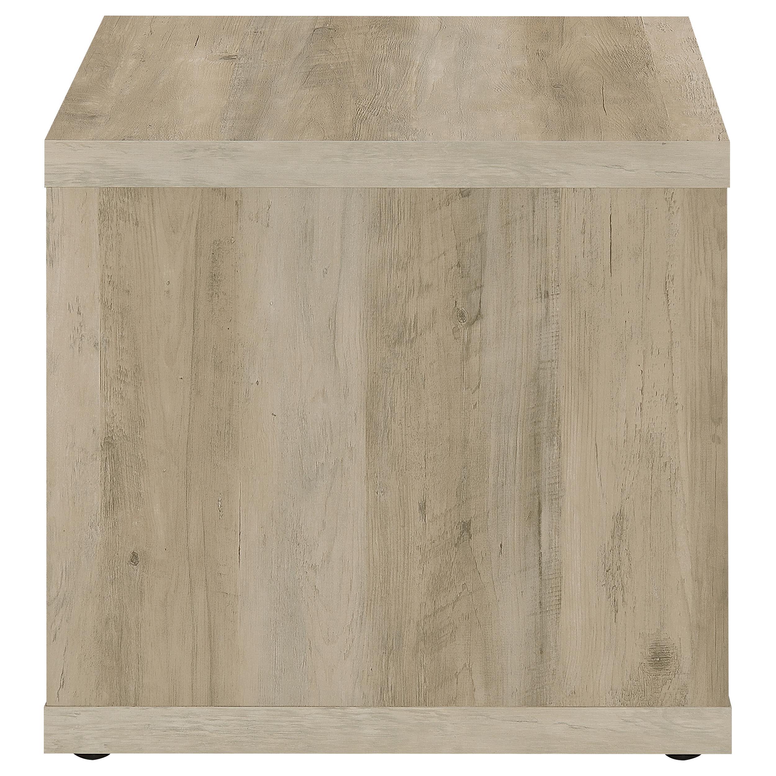  Coaster Furniture Frisco 710517 Square Engineered Wood Side End Table - Distressed Pine IMAGE 6