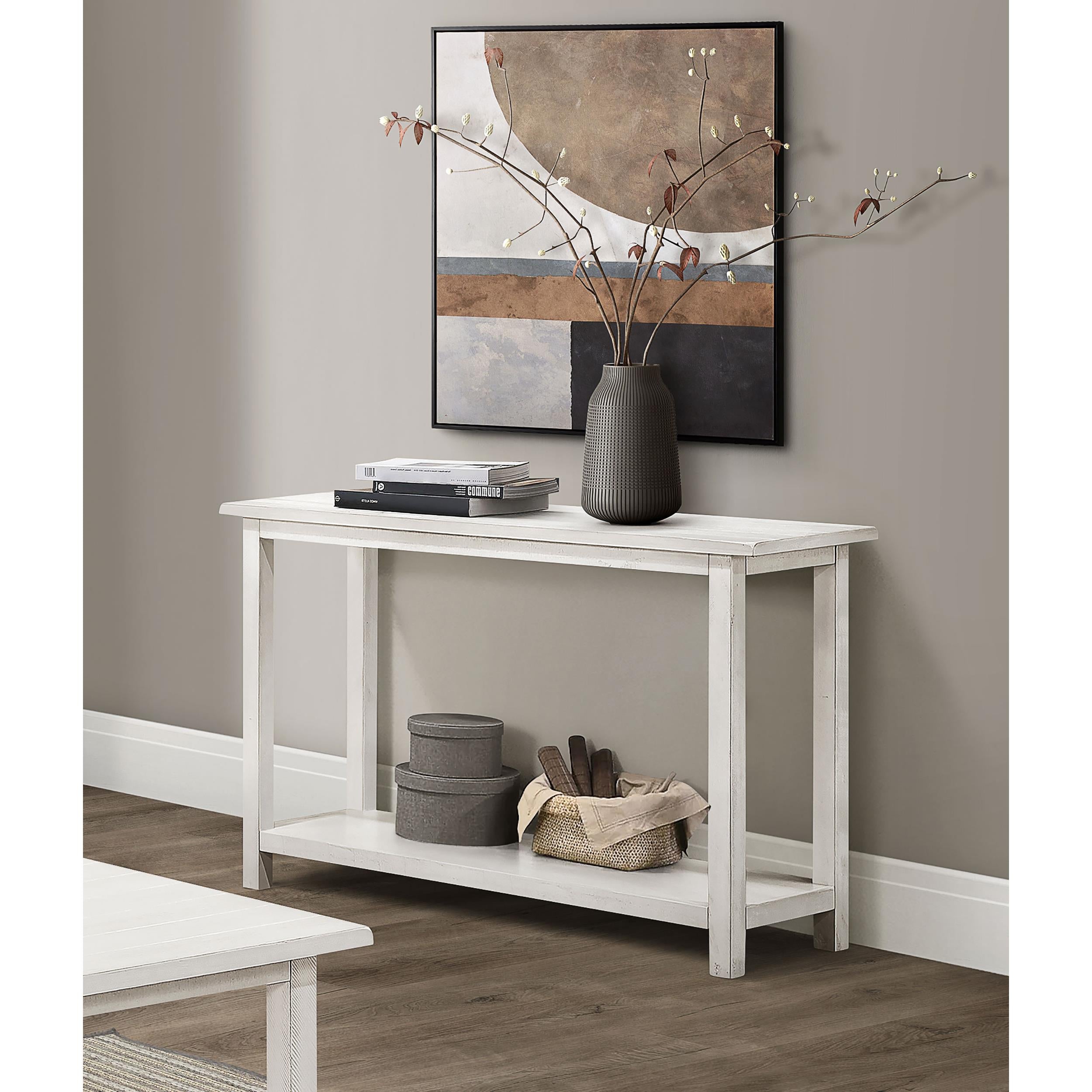  Coaster Furniture Payne 710559 Wood Entryway Sofa Console Table - White IMAGE 5