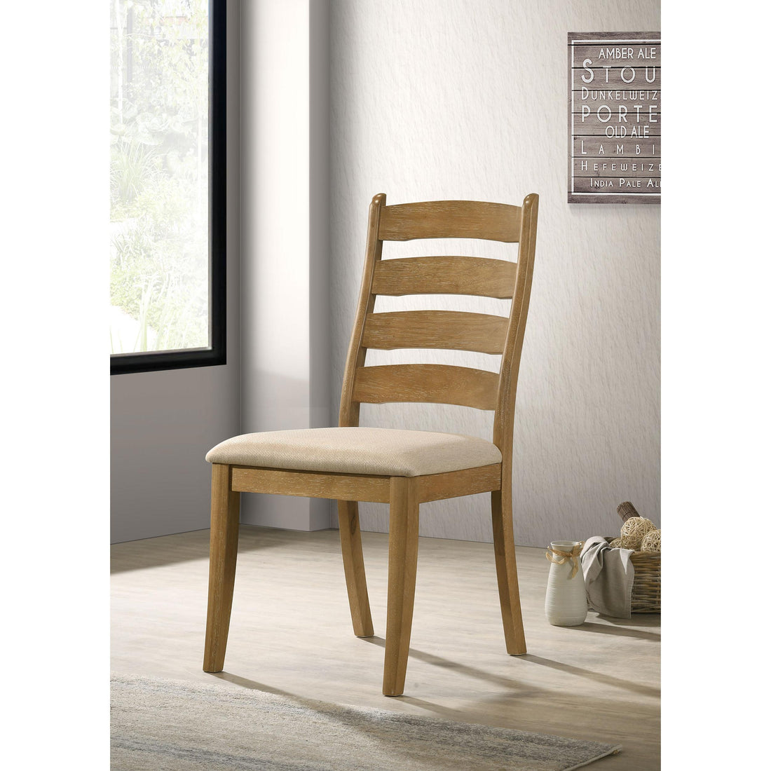  Coaster Furniture Danvers 109152 Wood Dining Side Chair - Brown Oak IMAGE 1