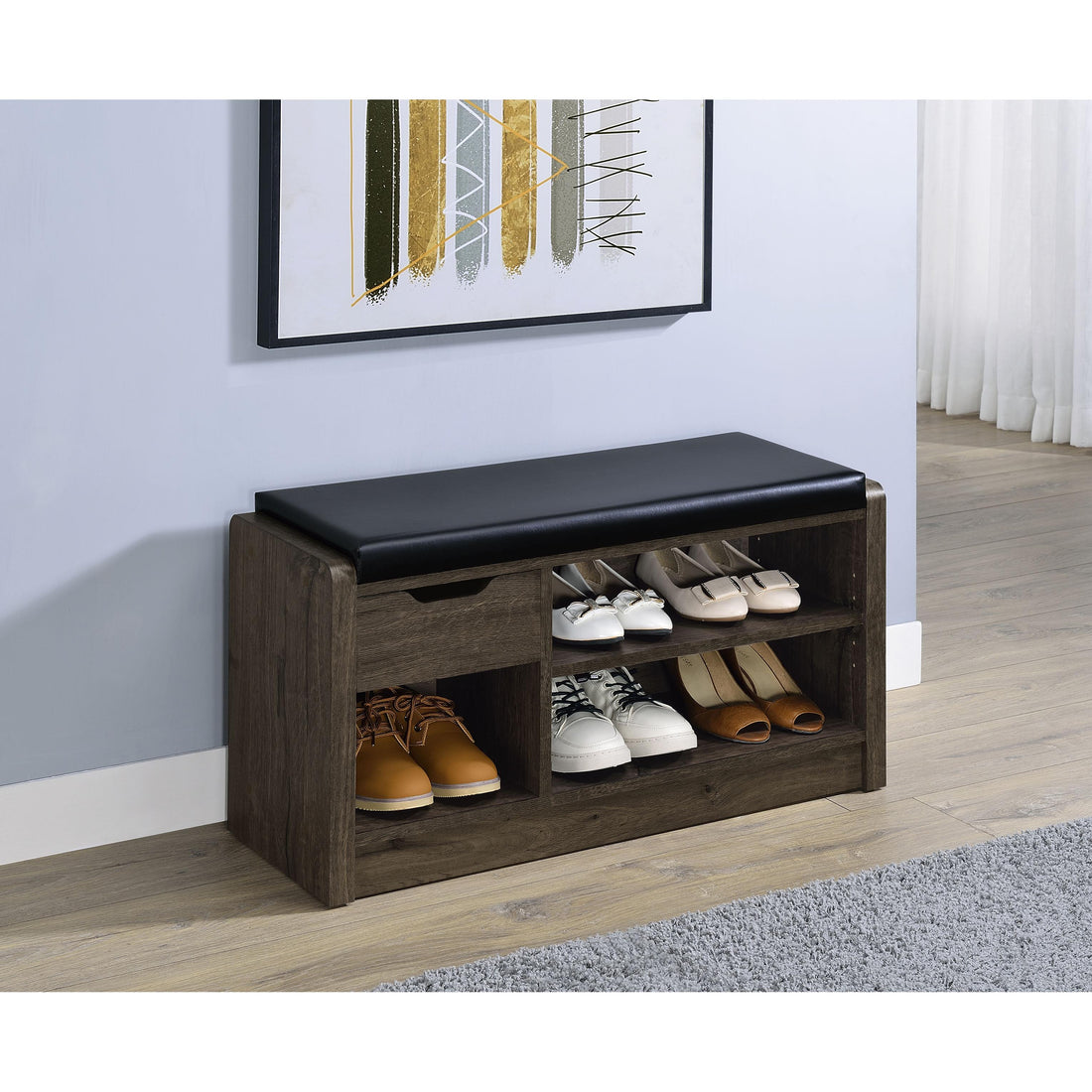  Coaster Furniture Arrington 910321 Storage Bench - Smoked Oak IMAGE 1