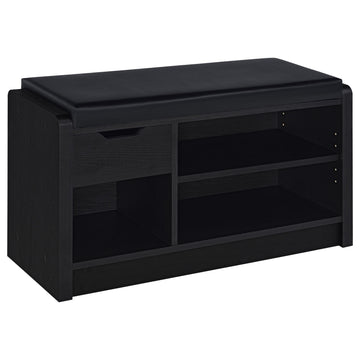  Coaster Furniture Arrington 910323 Storage Bench - Black IMAGE 1