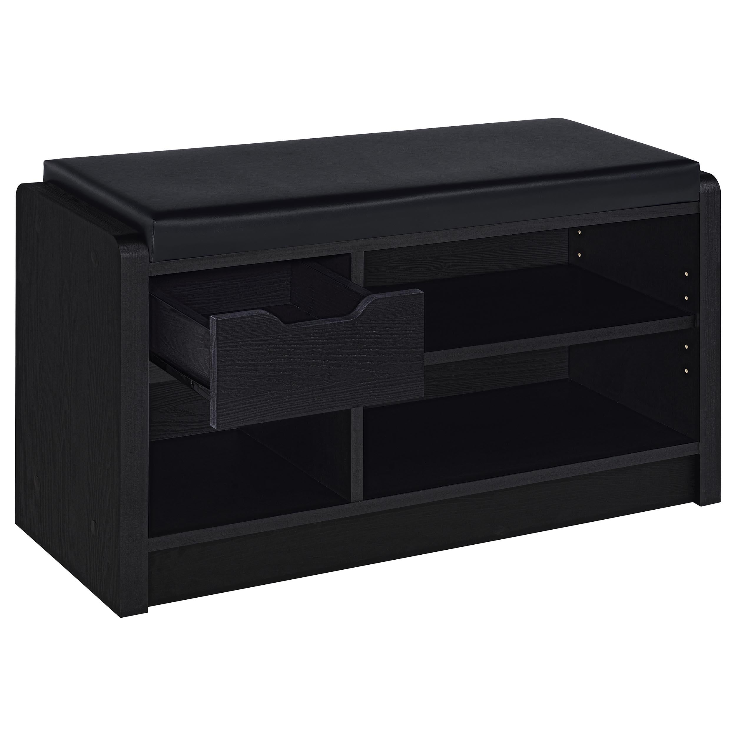  Coaster Furniture Arrington 910323 Storage Bench - Black IMAGE 3