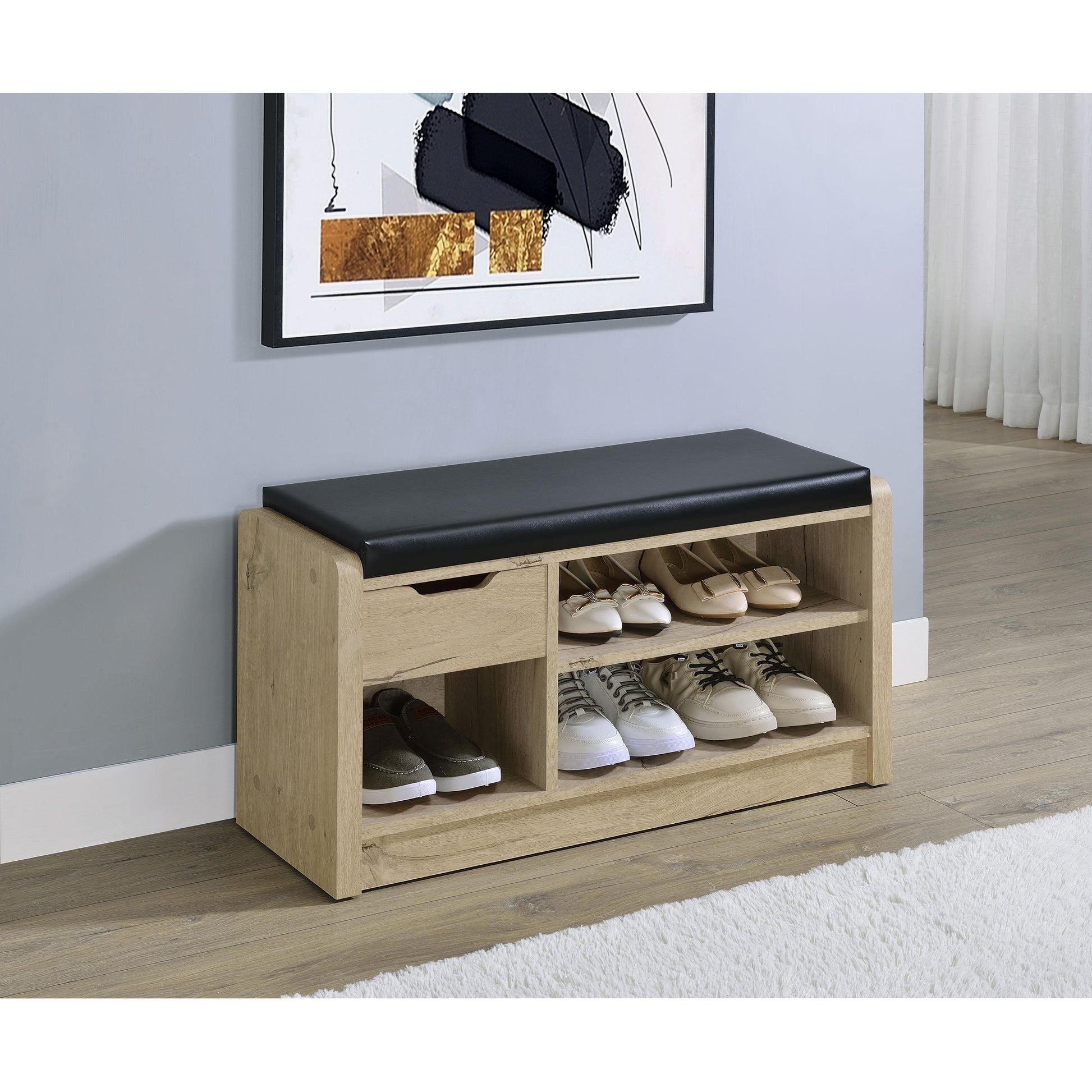  Coaster Furniture Arrington 910322 Storage Bench - White Oak IMAGE 2