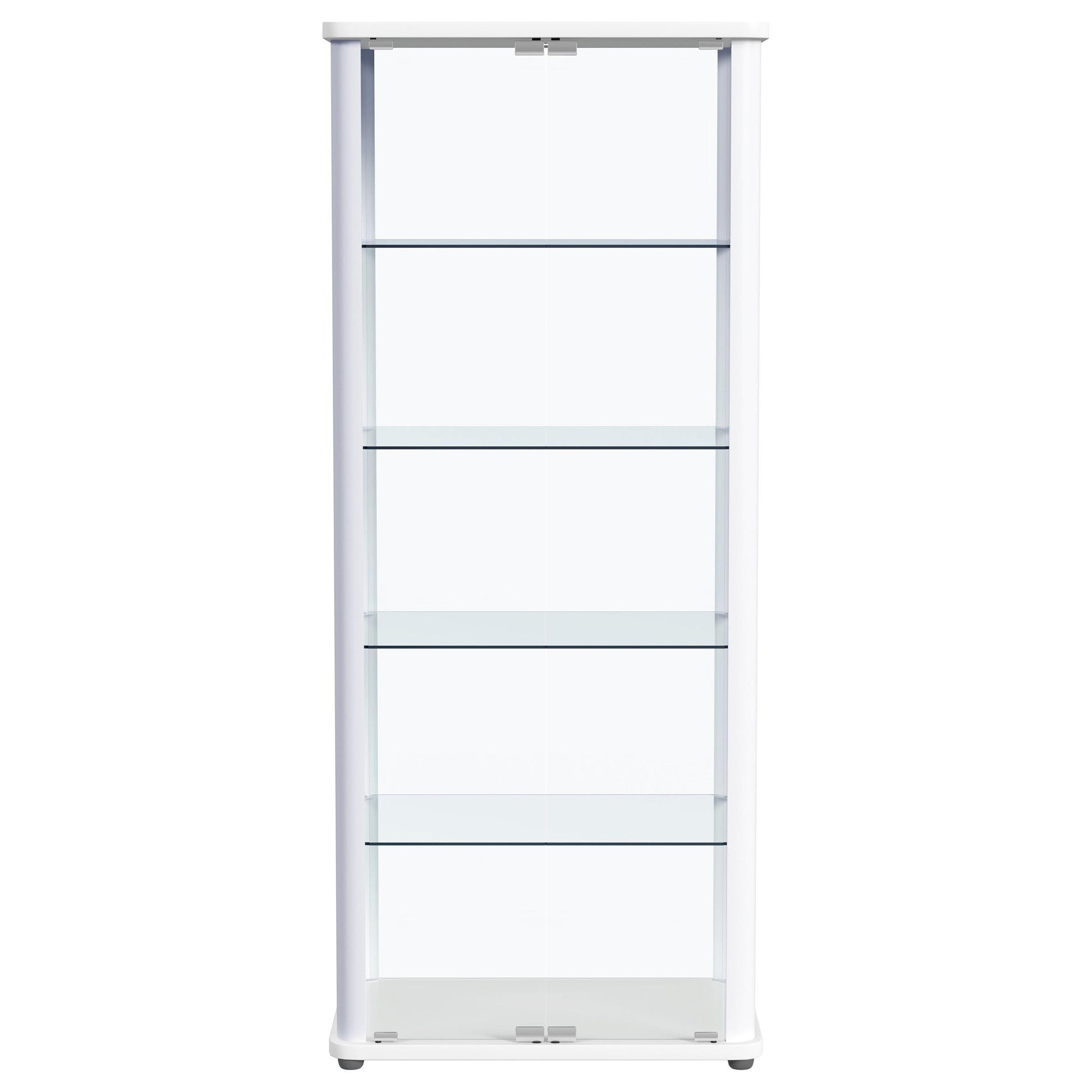  Coaster Furniture Aero 950399 5-shelf Display Curio Cabinet with LED Lighting - White IMAGE 6