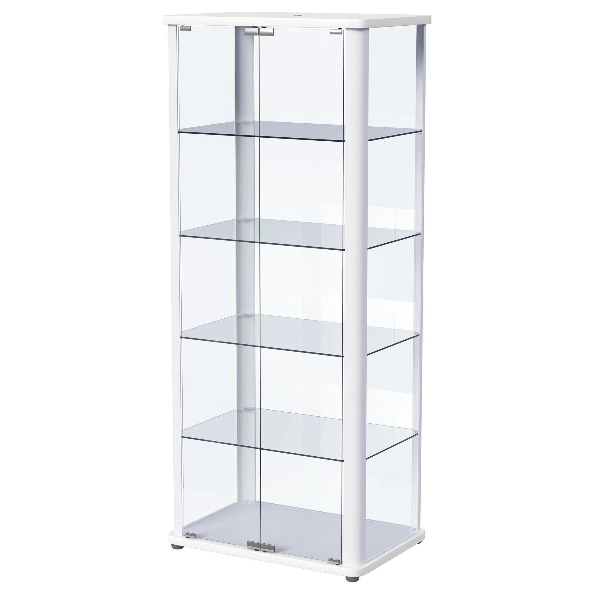  Coaster Furniture Aero 950399 5-shelf Display Curio Cabinet with LED Lighting - White IMAGE 7