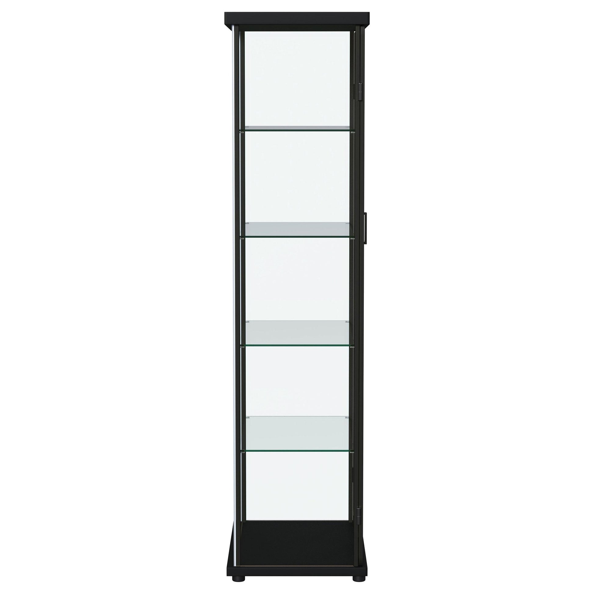  Coaster Furniture Aero 950400 4-shelf Display Curio Cabinet with LED Lighting - Black IMAGE 12