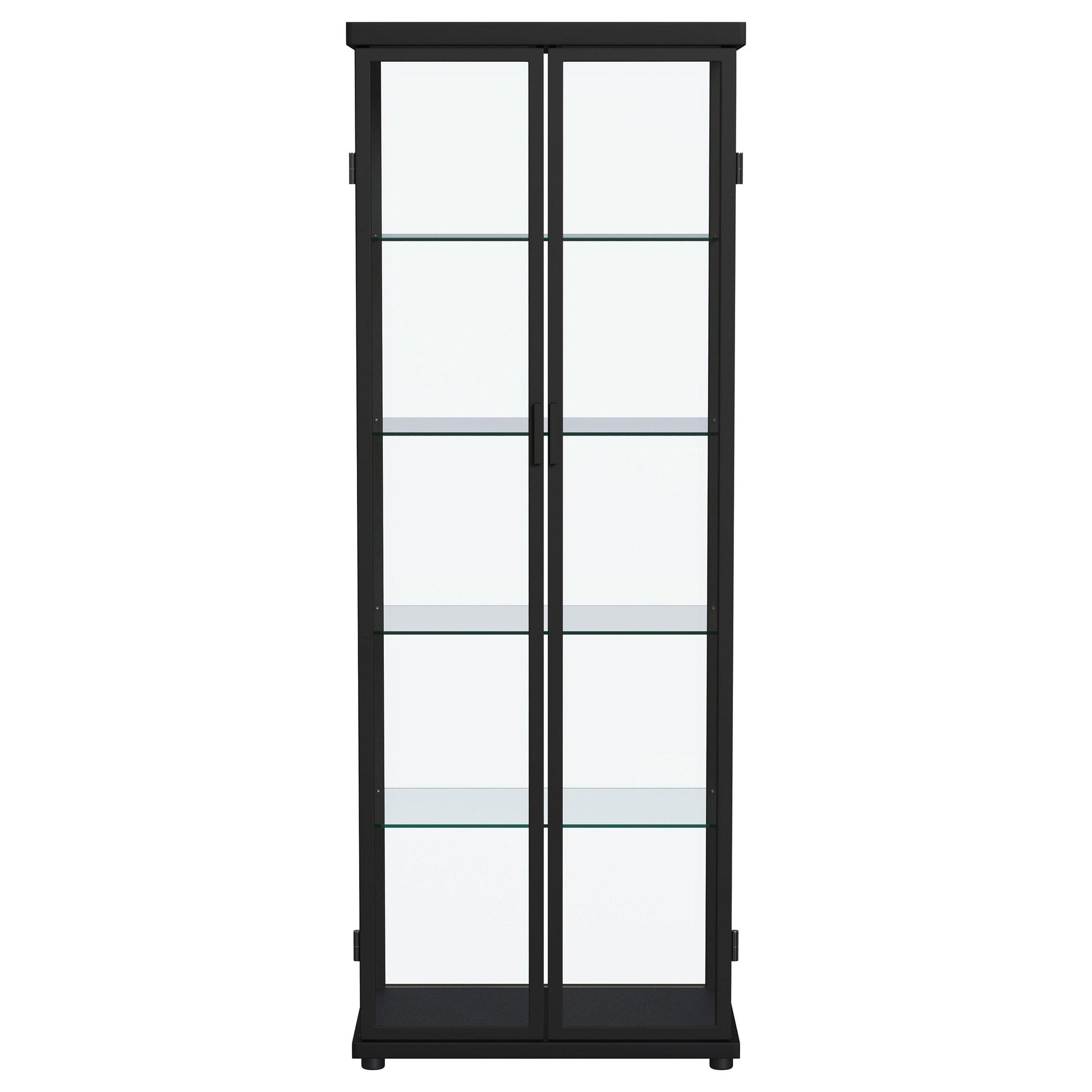 Coaster Furniture Aero 950400 4-shelf Display Curio Cabinet with LED Lighting - Black IMAGE 6