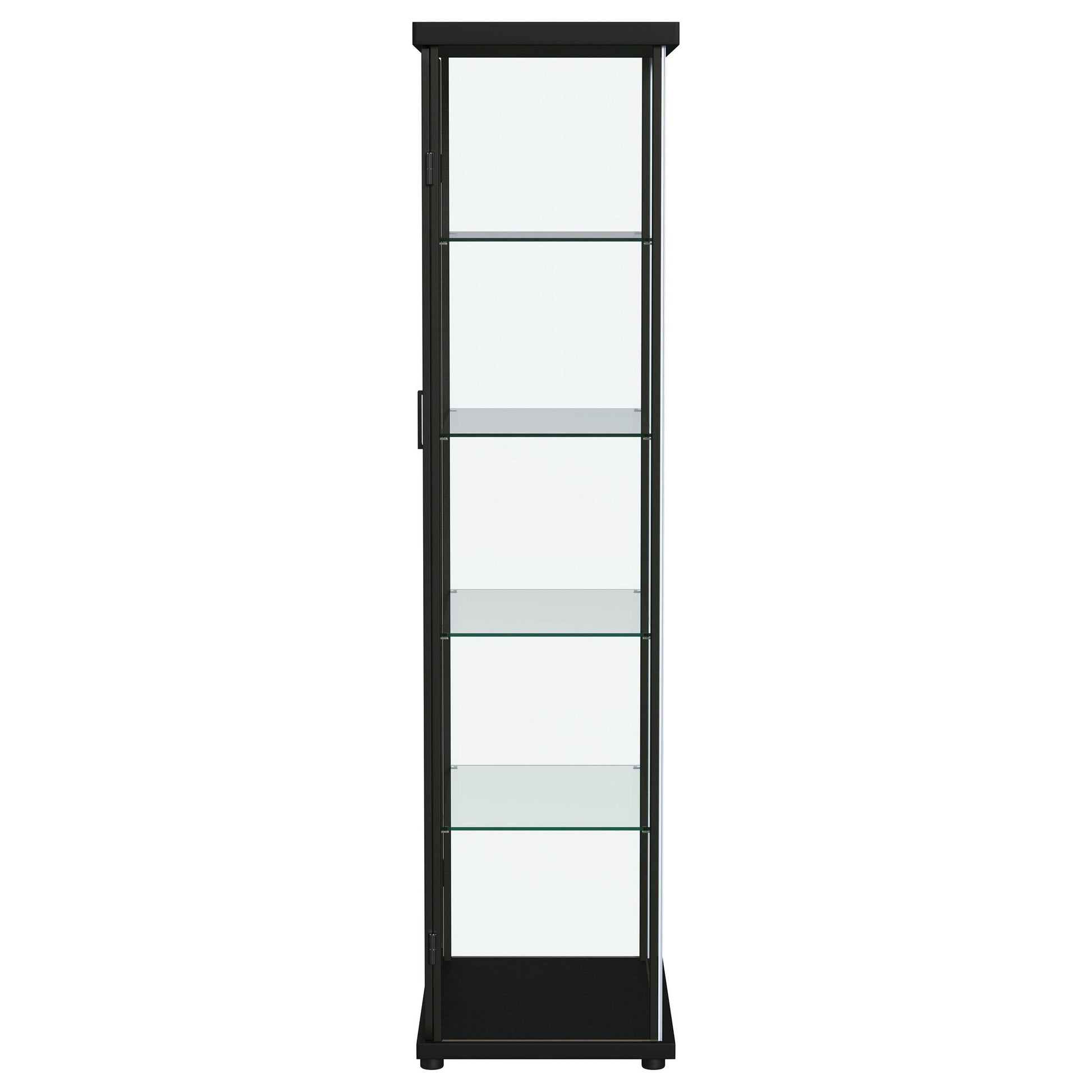  Coaster Furniture Aero 950400 4-shelf Display Curio Cabinet with LED Lighting - Black IMAGE 8