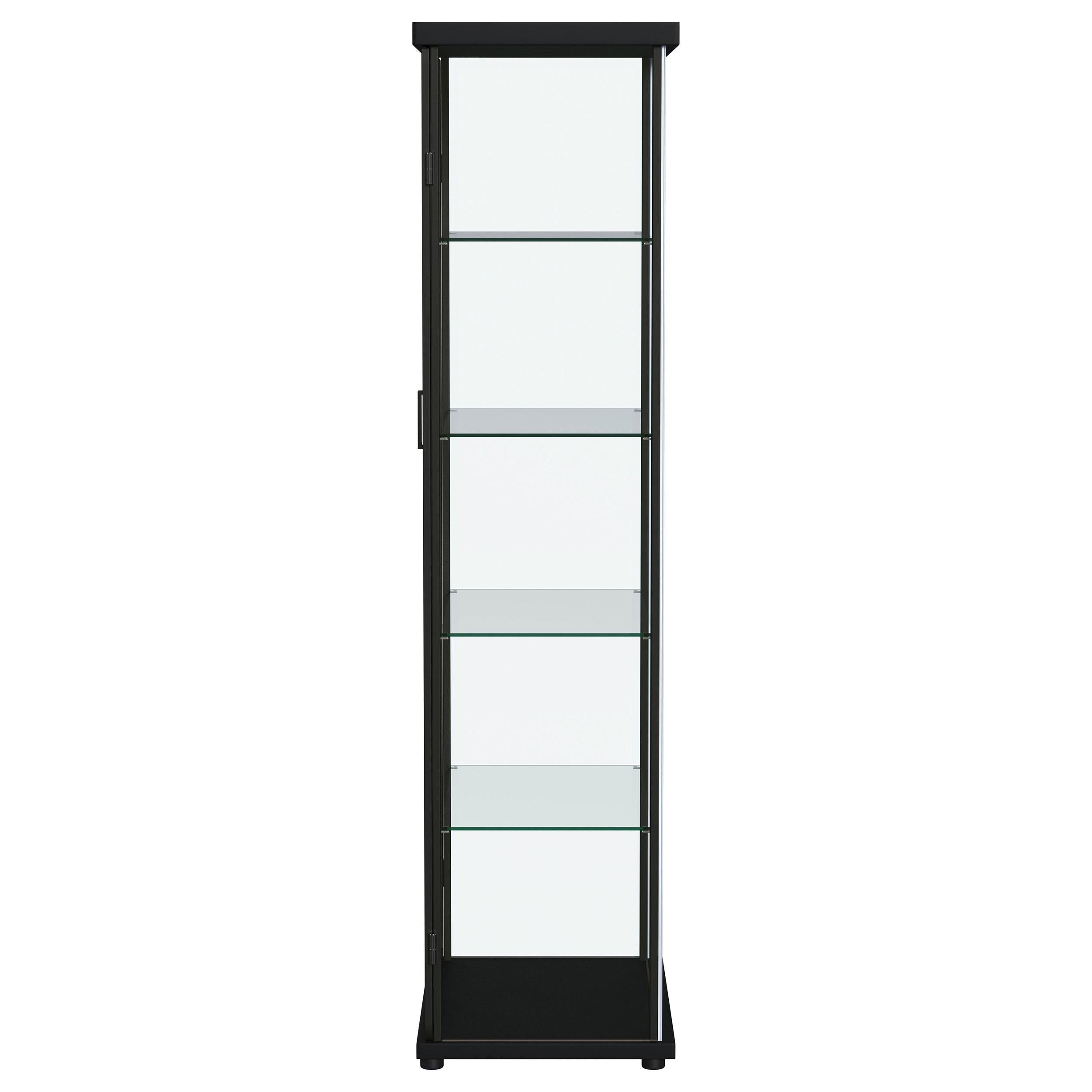  Coaster Furniture Aero 950400 4-shelf Display Curio Cabinet with LED Lighting - Black IMAGE 8