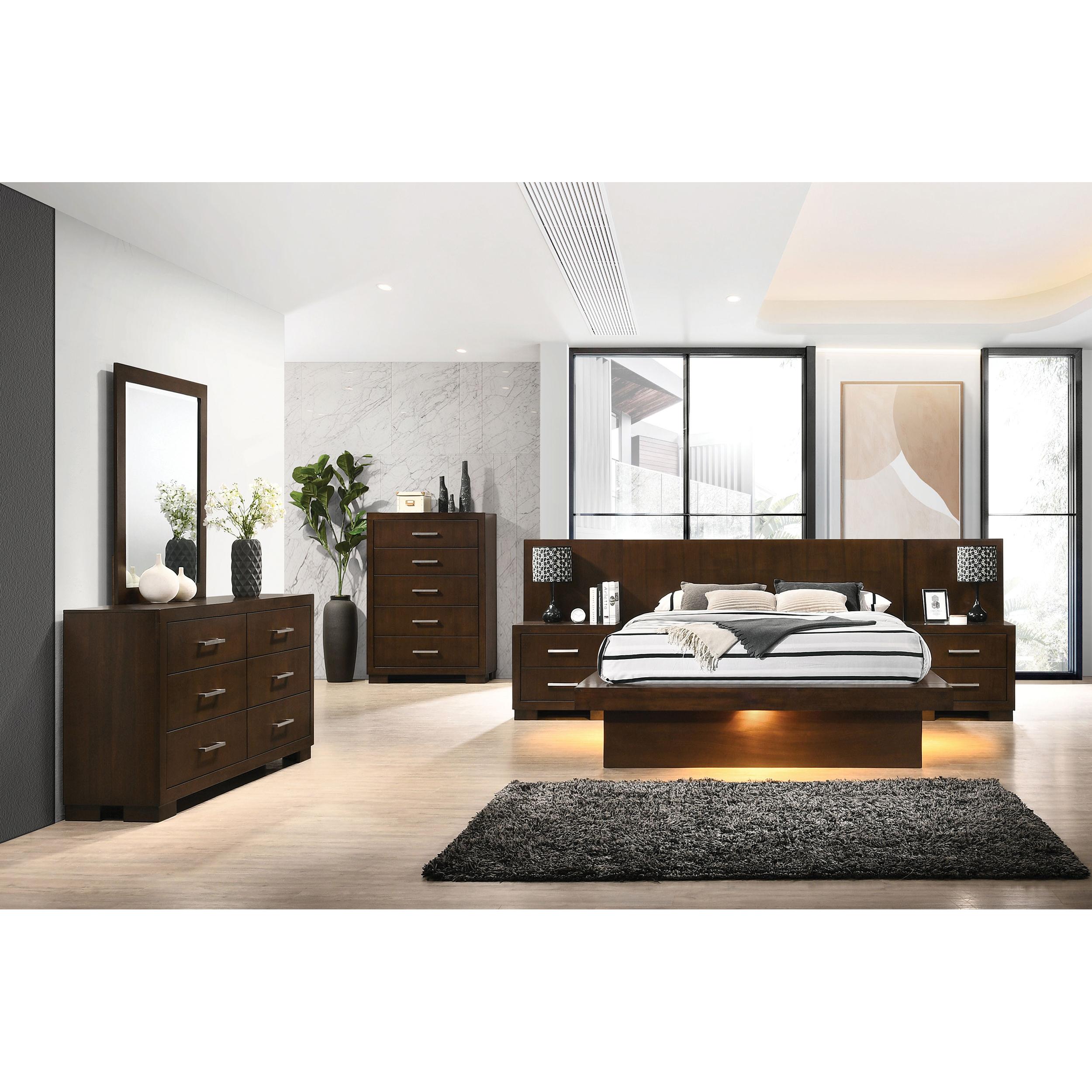  Coaster Furniture Jessica 200713M 6-Drawer Dresser with Mirror - Cappuccino IMAGE 9
