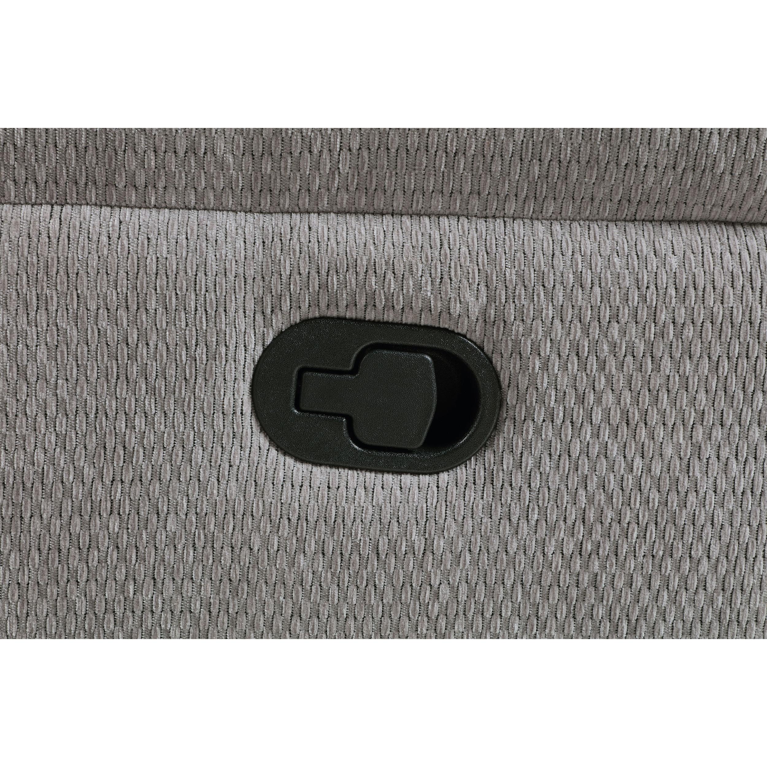  Coaster Furniture Gilson 602552 Chenille Upholstered Reclining Loveseat - Grey IMAGE 12