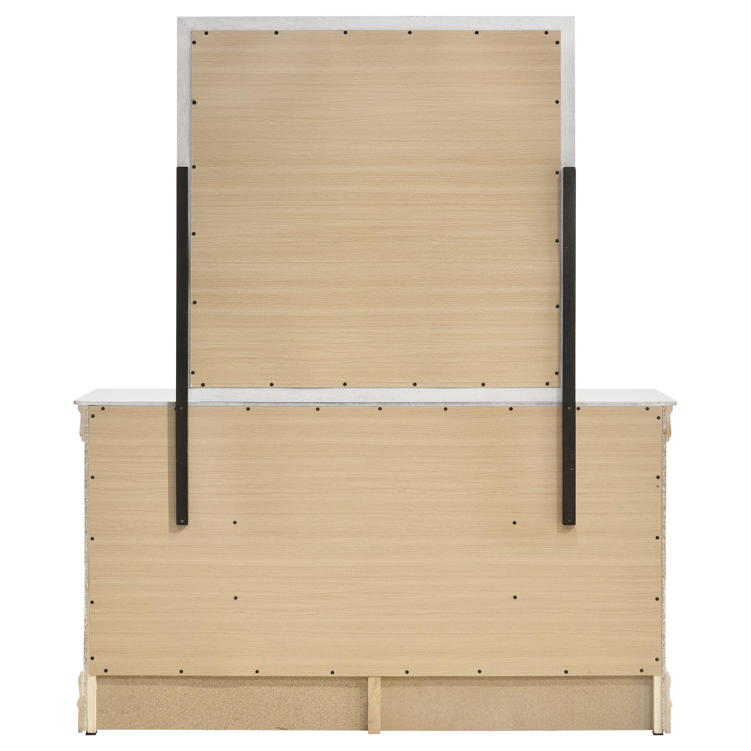  Coaster Furniture Louis Philippe 202443M 6-Drawer Dresser and Mirror - White IMAGE 7