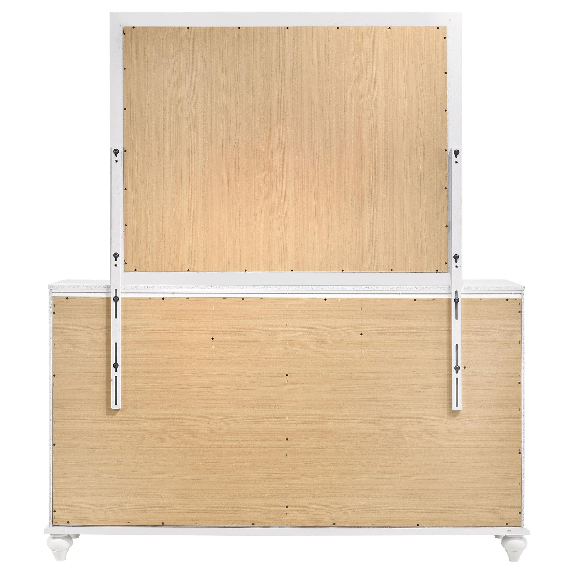  Coaster Furniture Barzini 205893M 7-Drawer Dresser with Mirror - White IMAGE 7