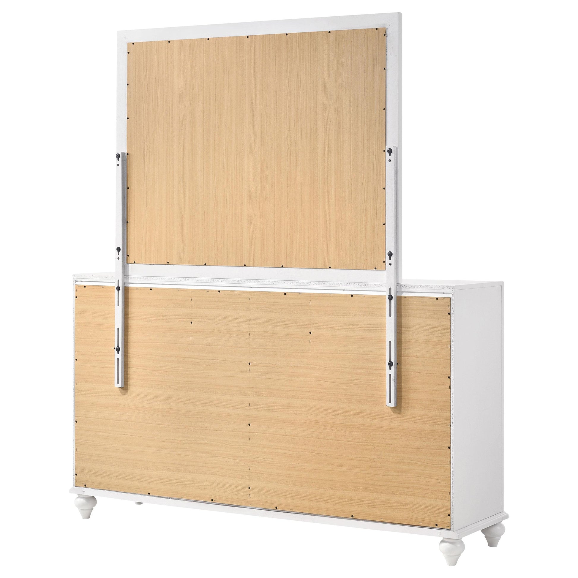  Coaster Furniture Barzini 205893M 7-Drawer Dresser with Mirror - White IMAGE 8