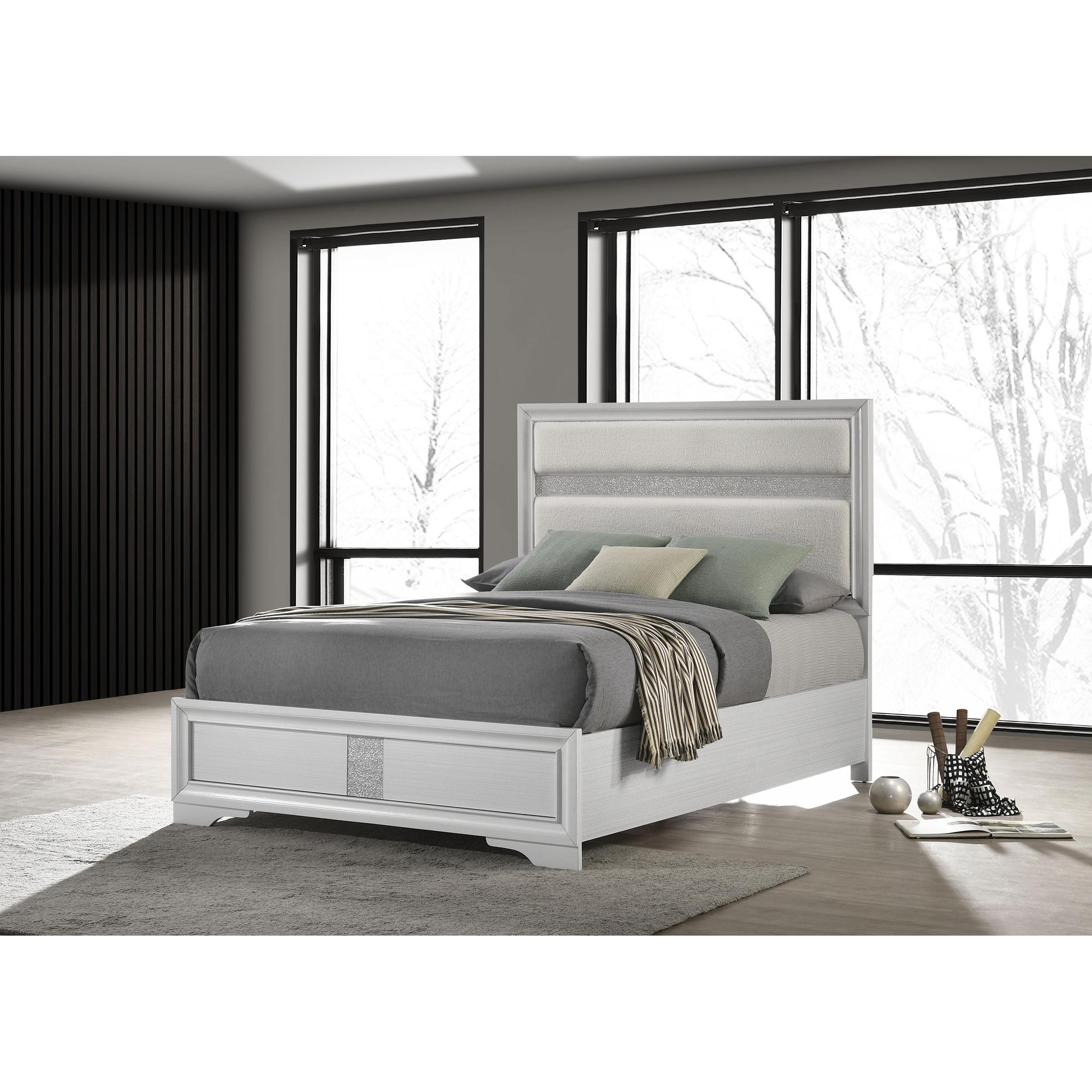  Size_Full  -- Coaster Furniture Miranda Upholstered Panel Bed IMAGE 2