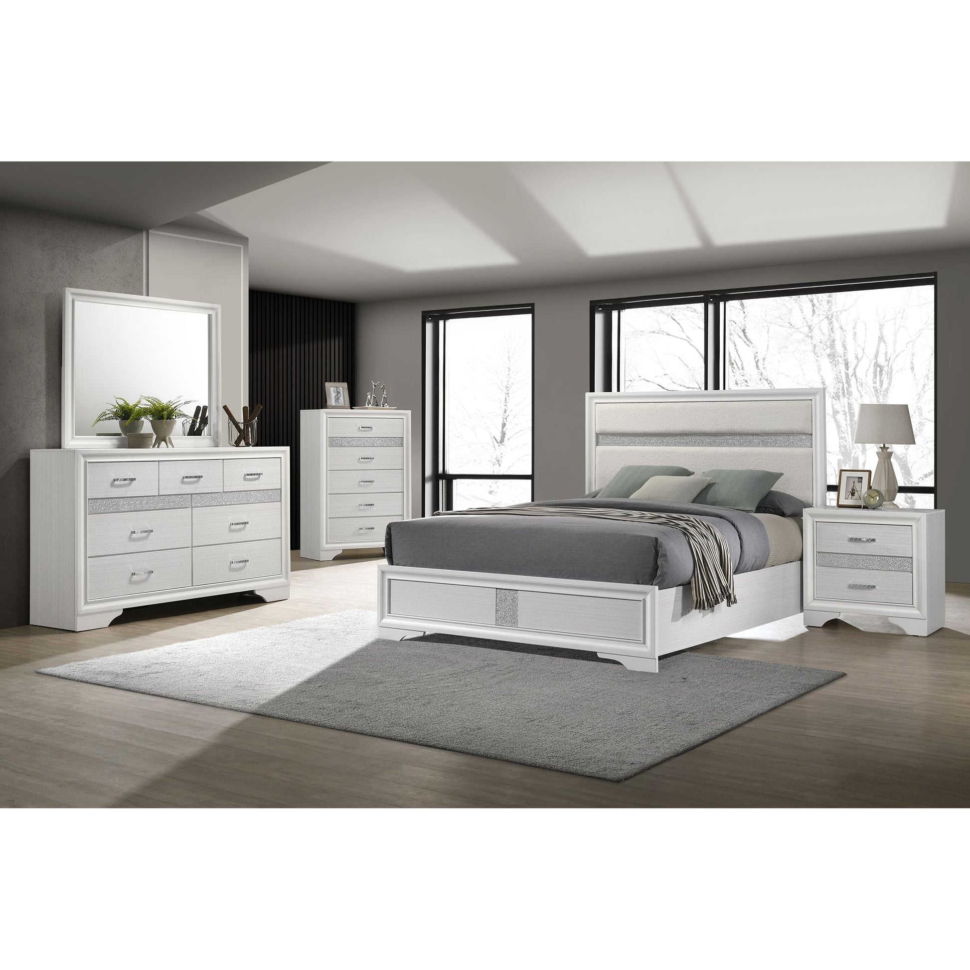  Size_Full  -- Coaster Furniture Miranda Upholstered Panel Bed IMAGE 7