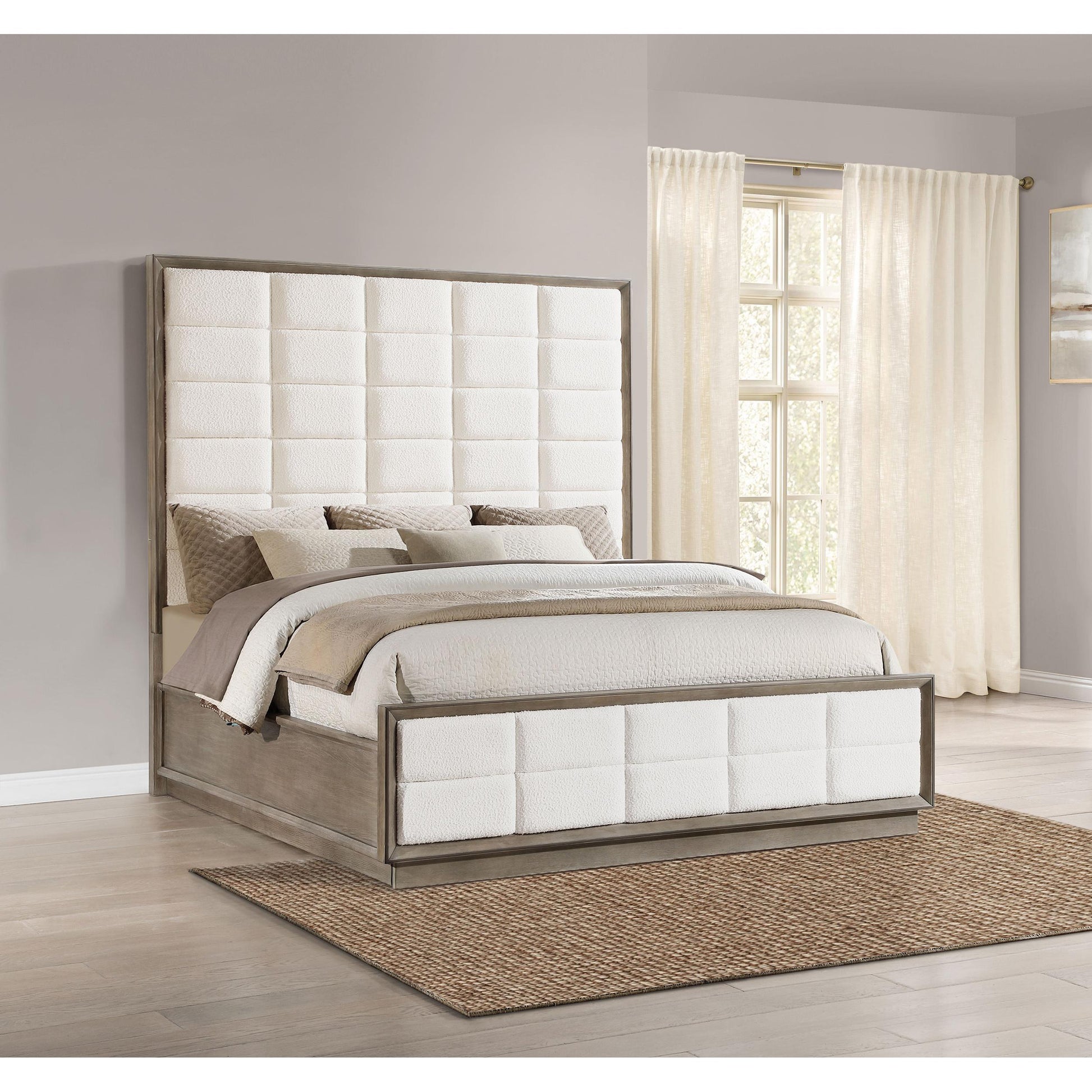  Size_King  -- Durango Upholstered Panel Bed IMAGE 2