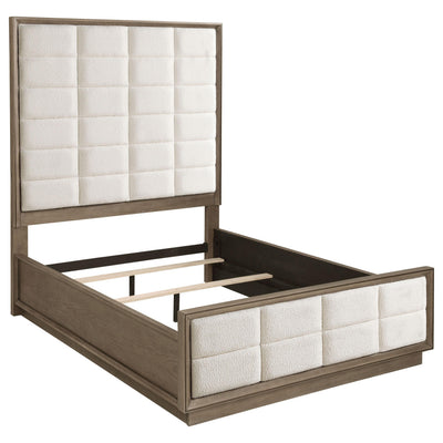  Size_Queen -- Coaster Furniture Durango 223271Q 80-inch Queen Panel Bed - Taupe Oak IMAGE 1