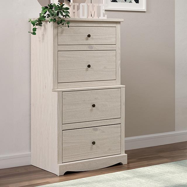  Furniture of America Stavros AM7002WH-C Chest IMAGE 1