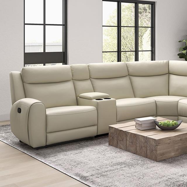  Furniture of America Jacobus CM9986BG-M-SECT Motion Sectional IMAGE 1