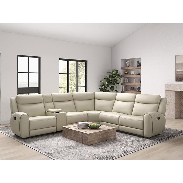  Furniture of America Jacobus CM9986BG-M-SECT Motion Sectional IMAGE 1