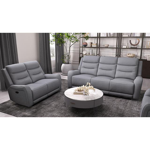  Furniture of America Matthias CM9987GY-SF-M Manual Recliner Sofa IMAGE 4