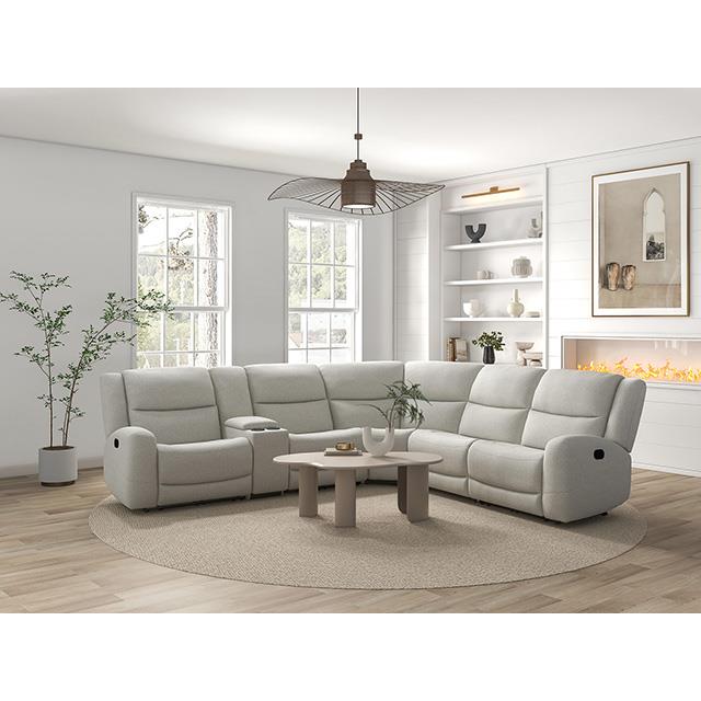  Furniture of America Giraldus CM9988BG-M-SECT Motion Sectional IMAGE 5