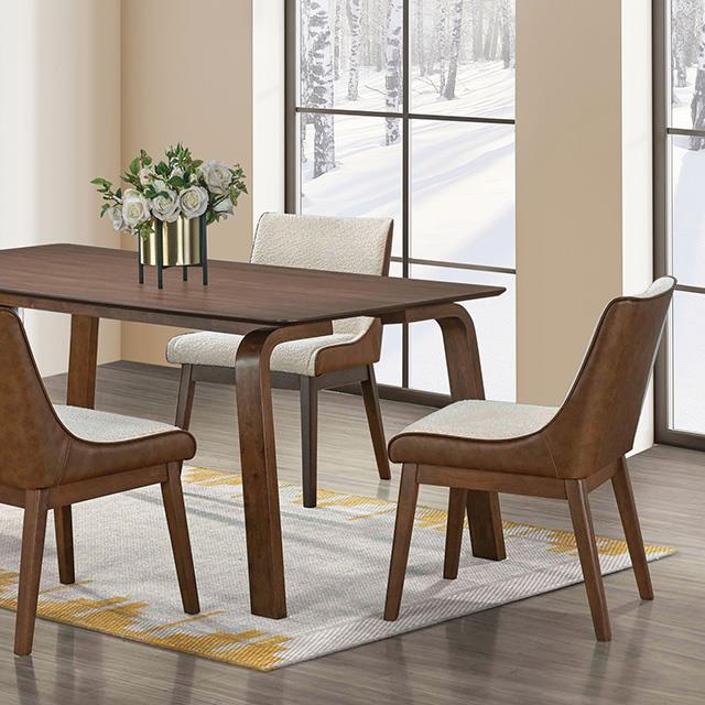  Furniture of America Viken FM3213WN-T Dining Table IMAGE 1
