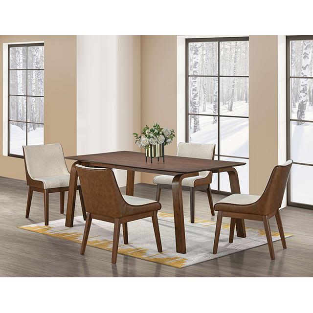  Furniture of America Viken FM3213WN-T Dining Table IMAGE 2