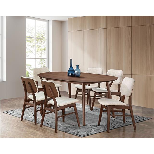  Furniture of America Uzwil FM3214WN-T Dining Table IMAGE 2
